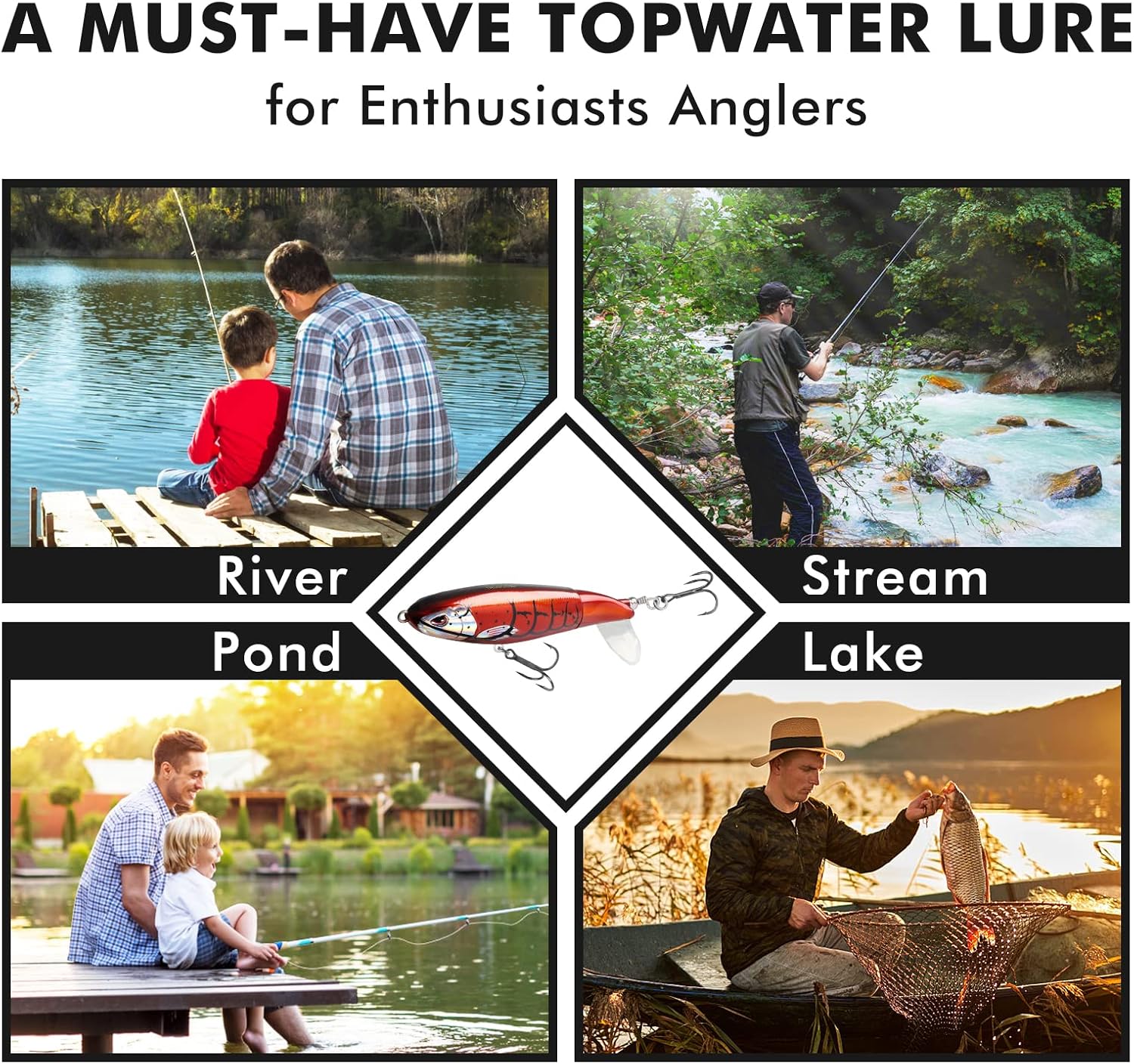 Thumbnail 6 de Truscend Esca Plopper per Black Bass 🎣