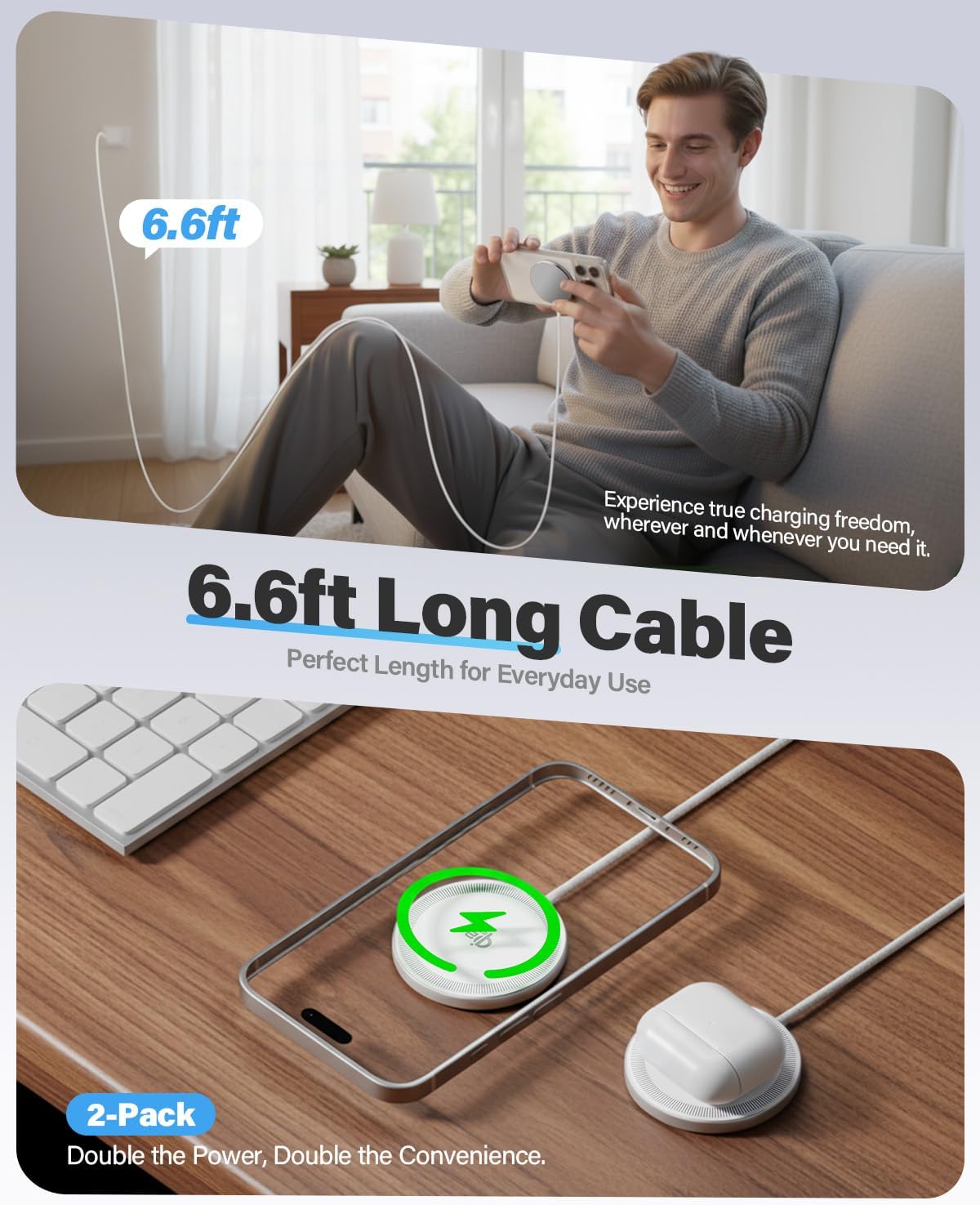Detalle de Magnetic Wireless Charger 25W