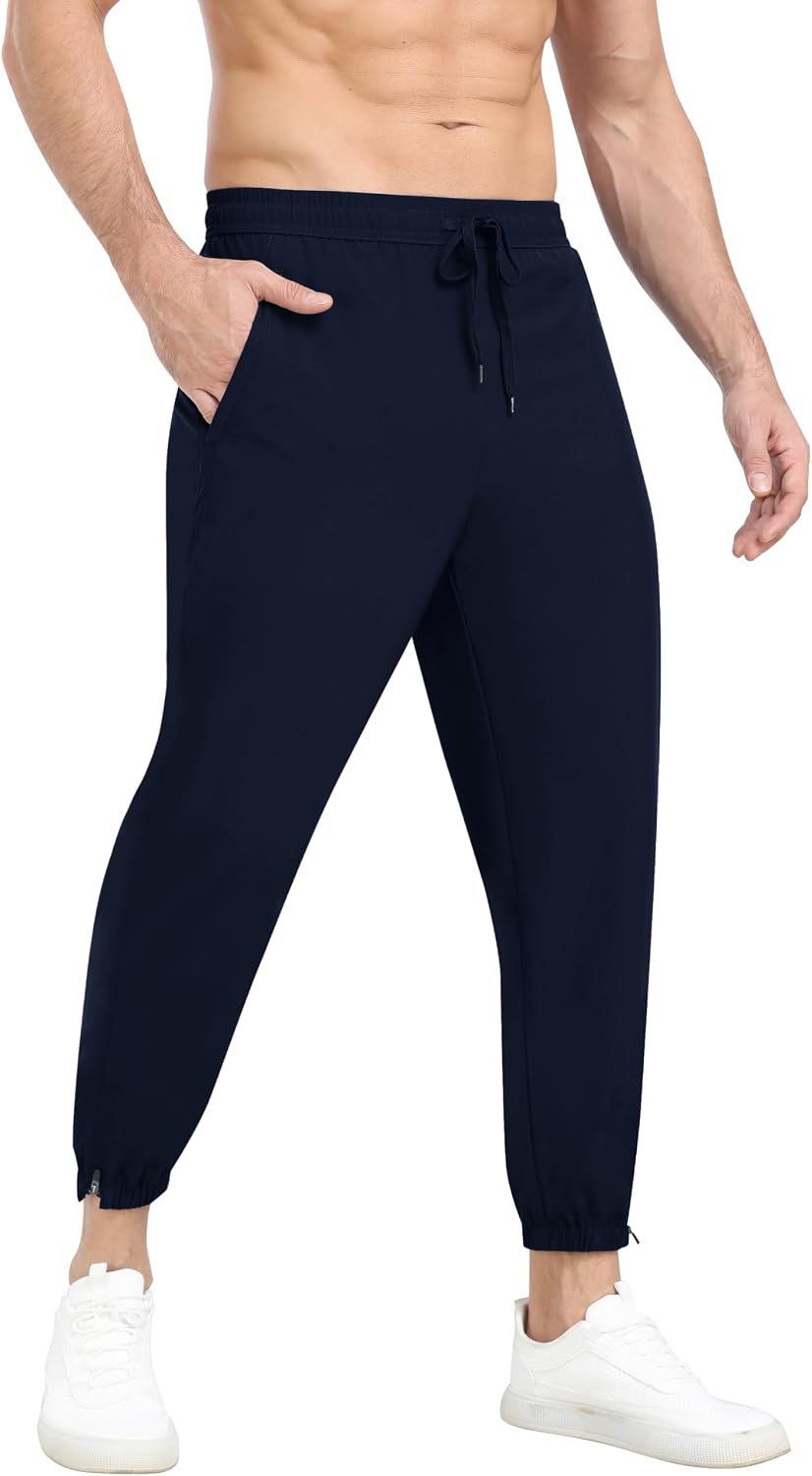 Detalle de MoFiz Jogginghose Herren – leichte Outdoor- und Wanderhose mit Schnell-Trocknung & Reißverschlusstaschen