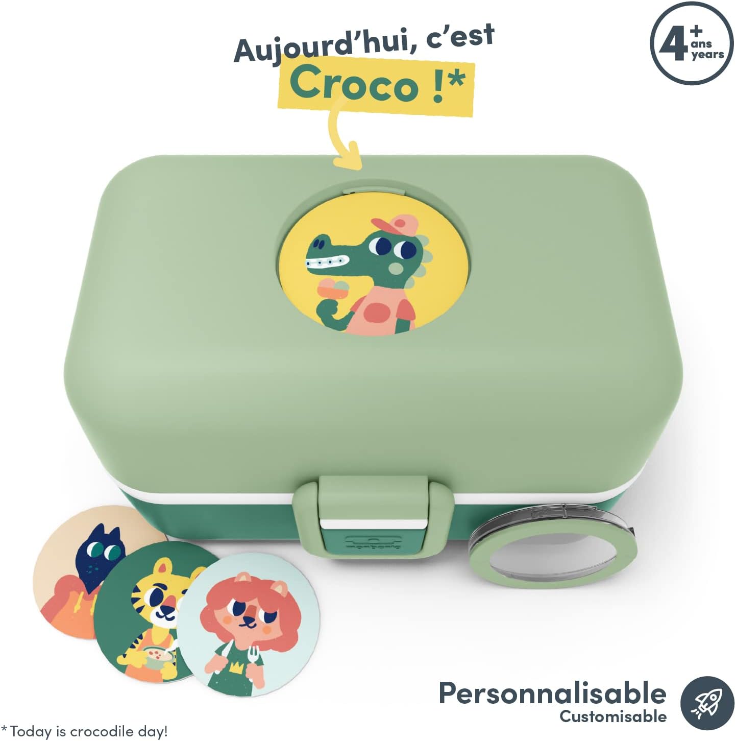 Thumbnail 2 de monbento MB Tresor Green Forest – Lunch box bambini con 3 scomparti da 0,8 L, senza BPA