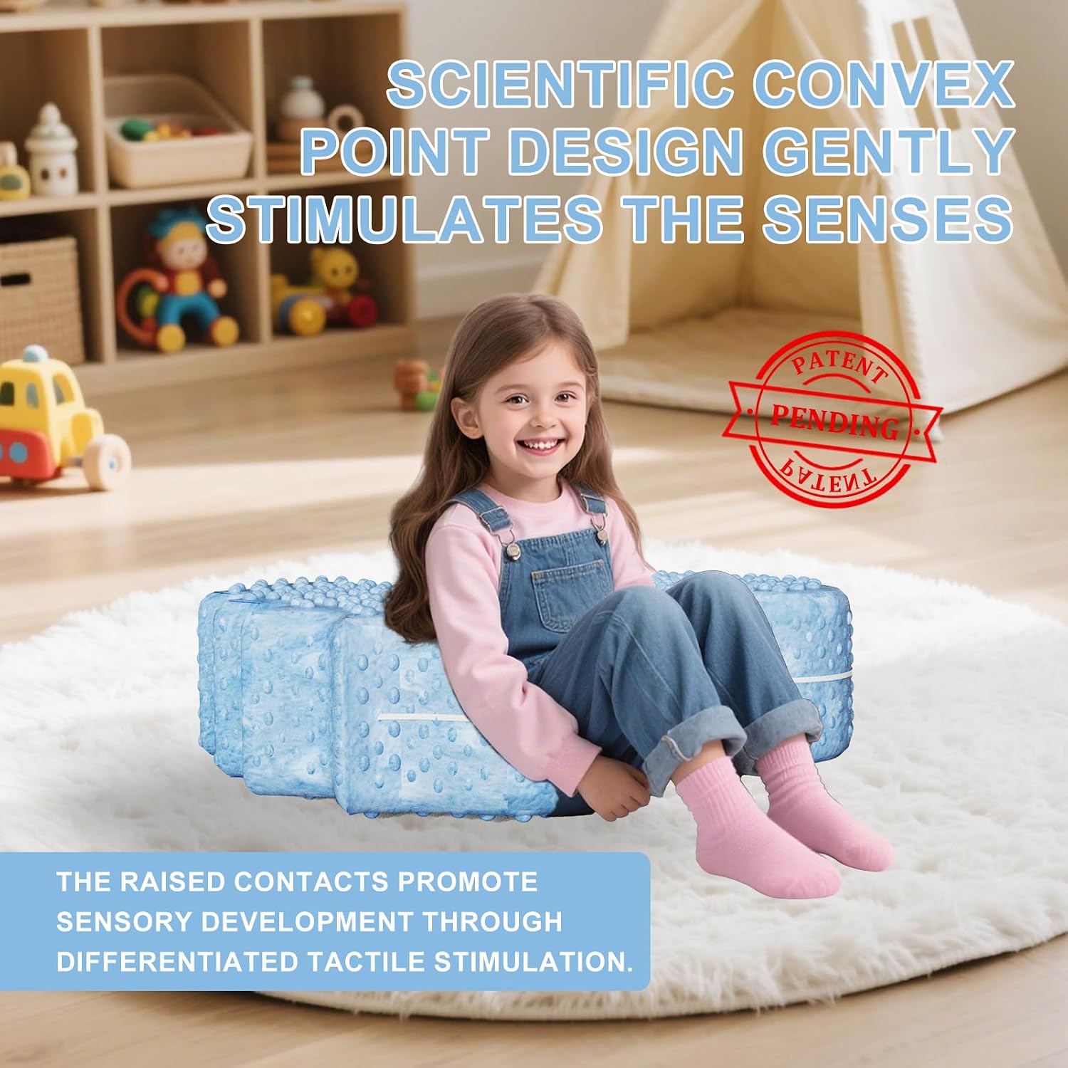 Detalle de Irrical sensory compression chair 26 x 28 x 9 inches
