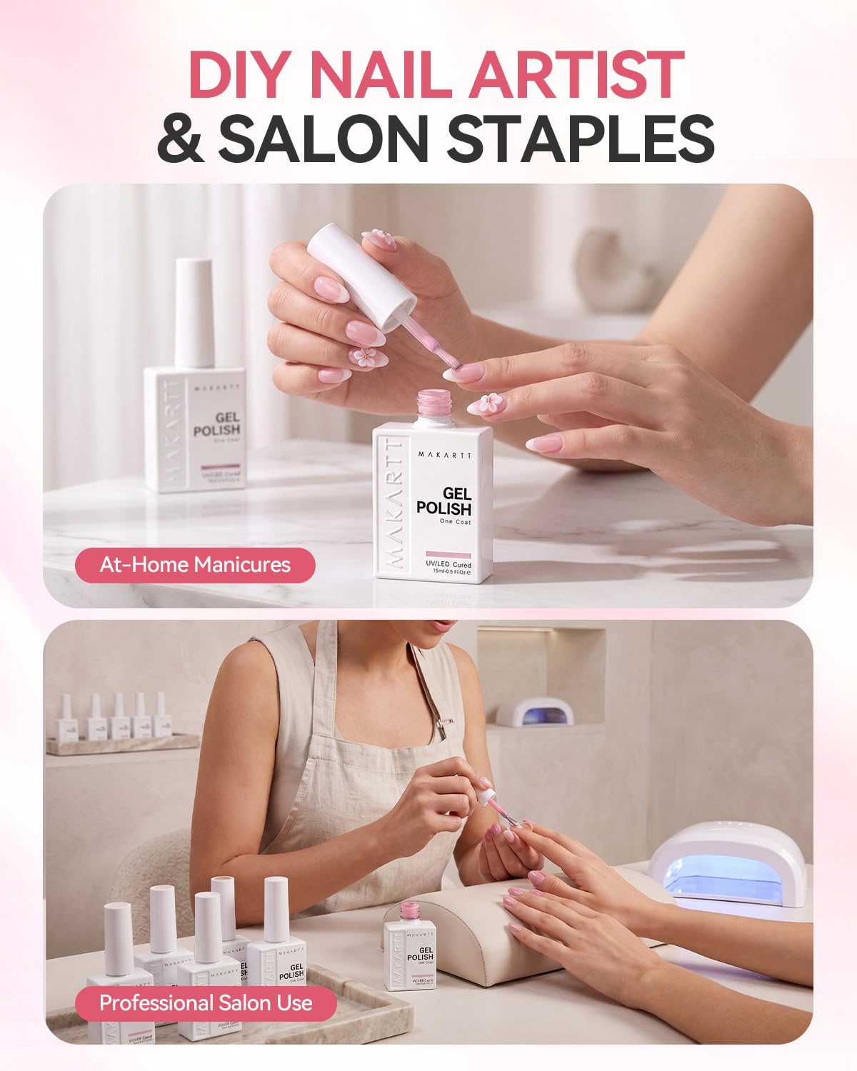 Detalle de Makartt Gel Nail Polish Set, 15 mL