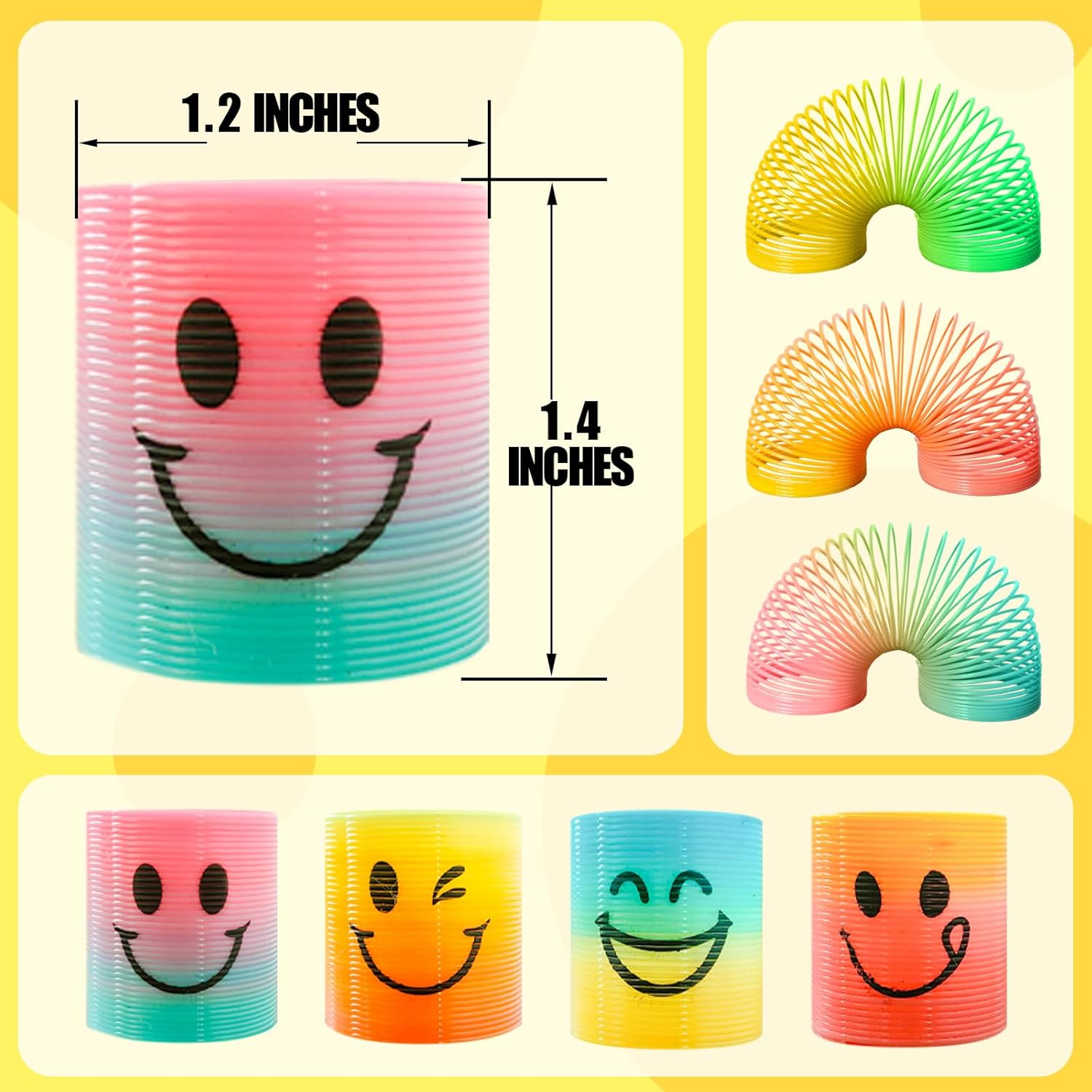 Detalle de Cocurb 32 Pcs Mini Spring Party Favors for Kids (Ages 4–8) — Fun Fidget Springs for Birthdays, Classrooms, and Goodie Bags