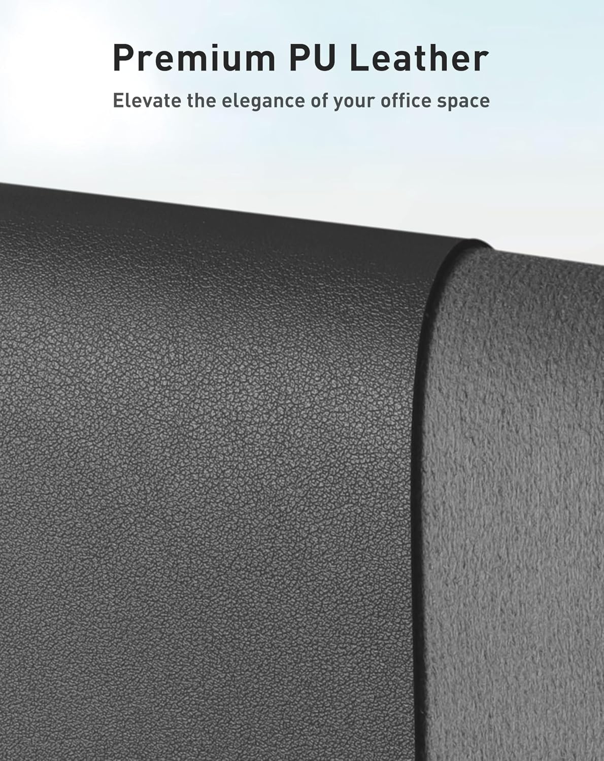 Detalle de Aothia Faux Leather Desk Mat, 40" x 24" Non-Slip PU Surface
