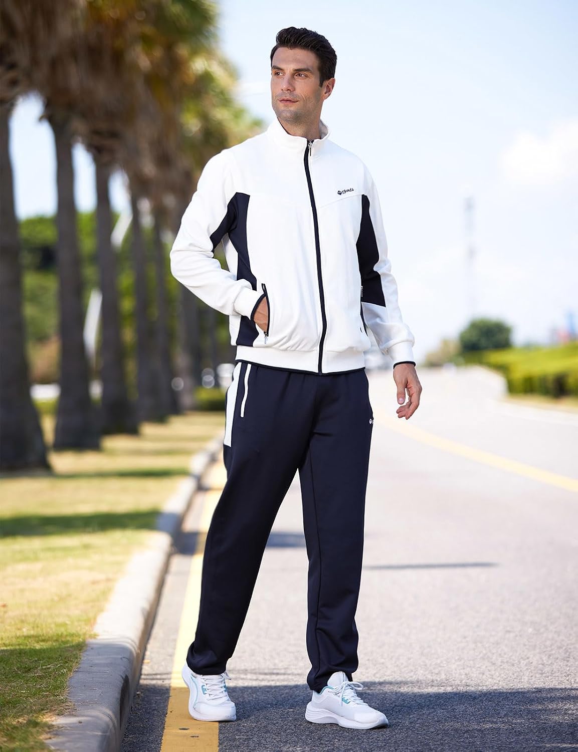 Thumbnail 5 de TBMPOY Men's Tracksuit 2-Piece Full Zip