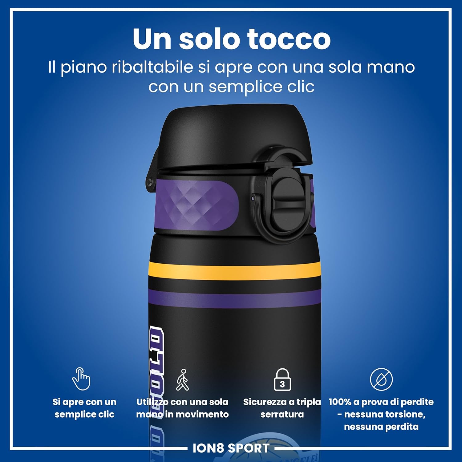 Thumbnail 2 de Ion8 NBA Borraccia 500 ml: a prova di perdite, comoda da aprire e lavabile in lavastoviglie