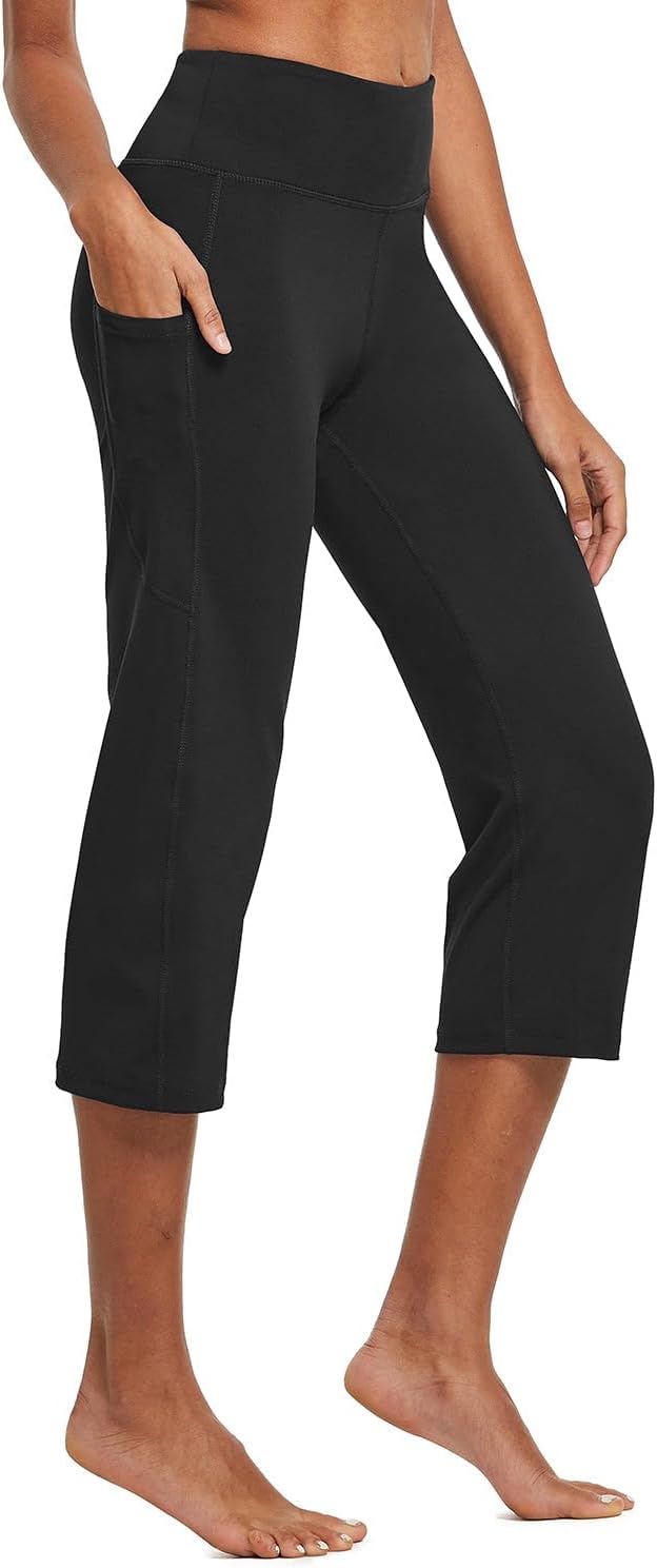 Thumbnail 1 de BALEAF Women's 21" Capri Pants with Pockets, High Waist – Tummy Control Yoga Leggings for Summer Workout