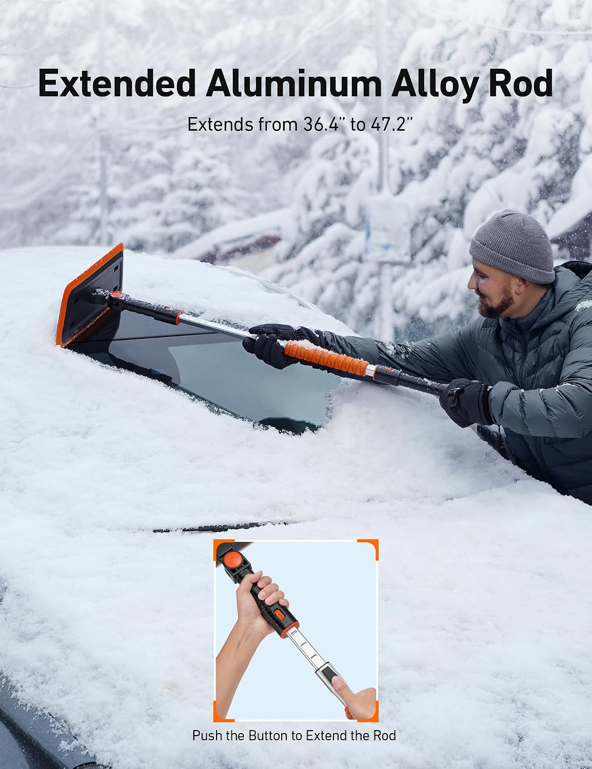 Thumbnail 6 de AstroAI 47.2 Inch 2-in-1 Snow Brush