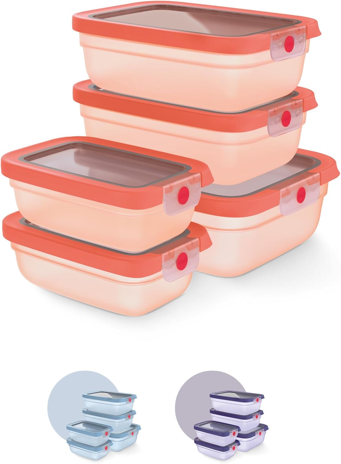 Detalle 2 de Emsa oneClick N1231000 – lot de 5 boîtes de conservation hermétiques à fermeture en un clic