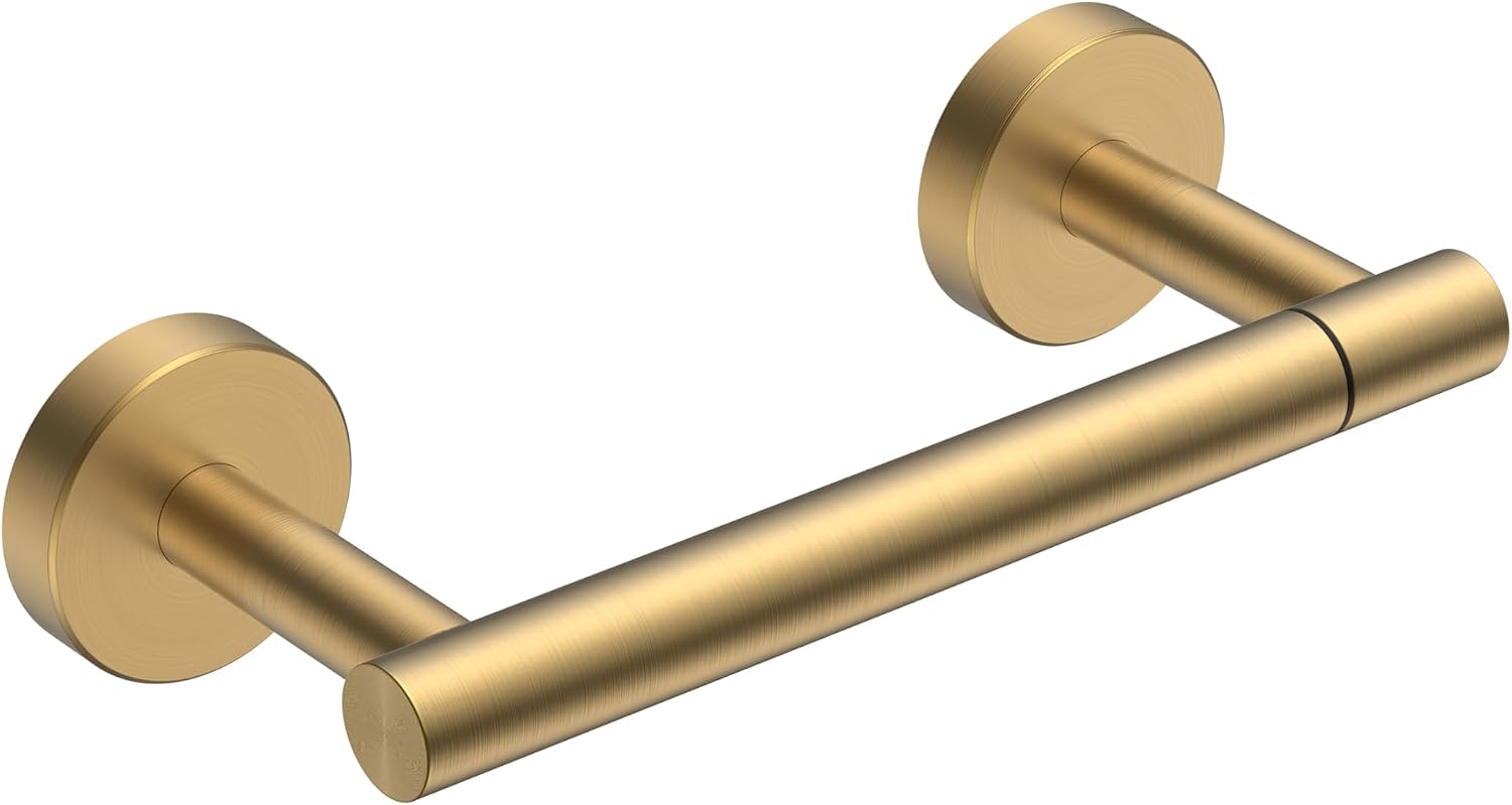Detalle de FORIOUS FF01124 Wall-Mount Toilet Paper Holder, Brushed Gold SUS304 Steel