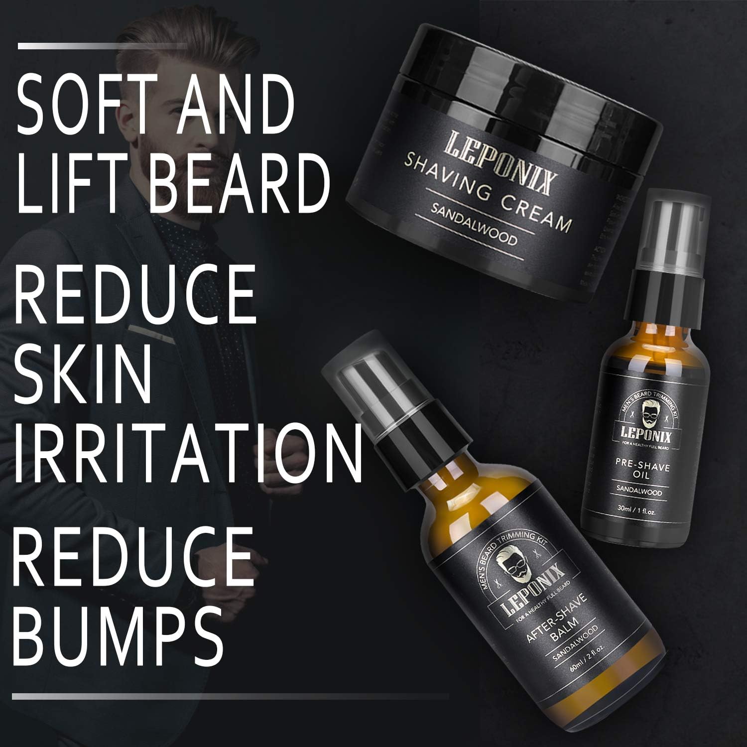 Detalle de Shaving kit for men with 7 essentials