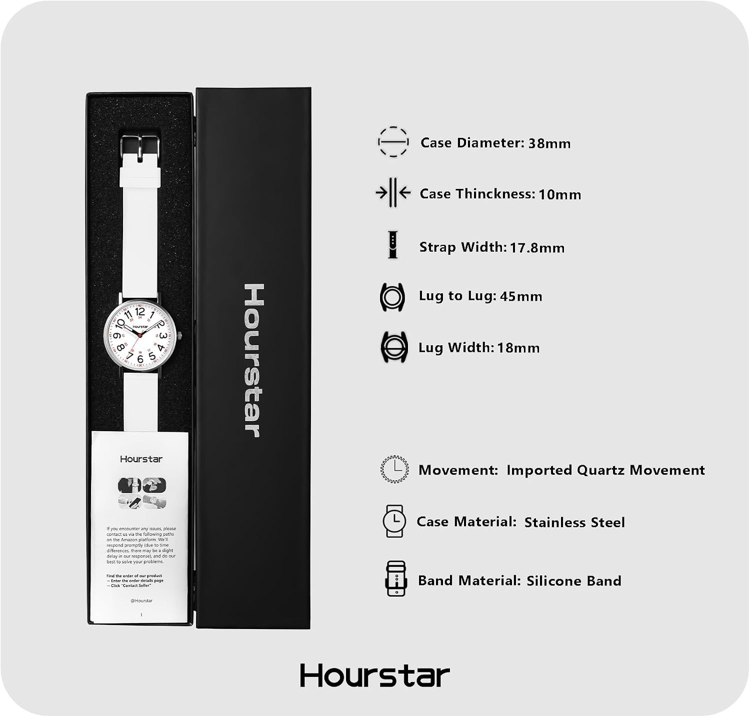 Thumbnail 4 de Hourstar Nurse Watch, 38mm Dial