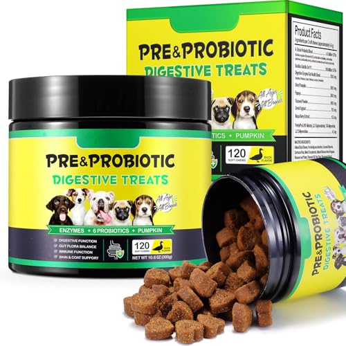 Detalle de Probióticos para Perros con Enzimas Digestivas (Pato, 120 Chews)