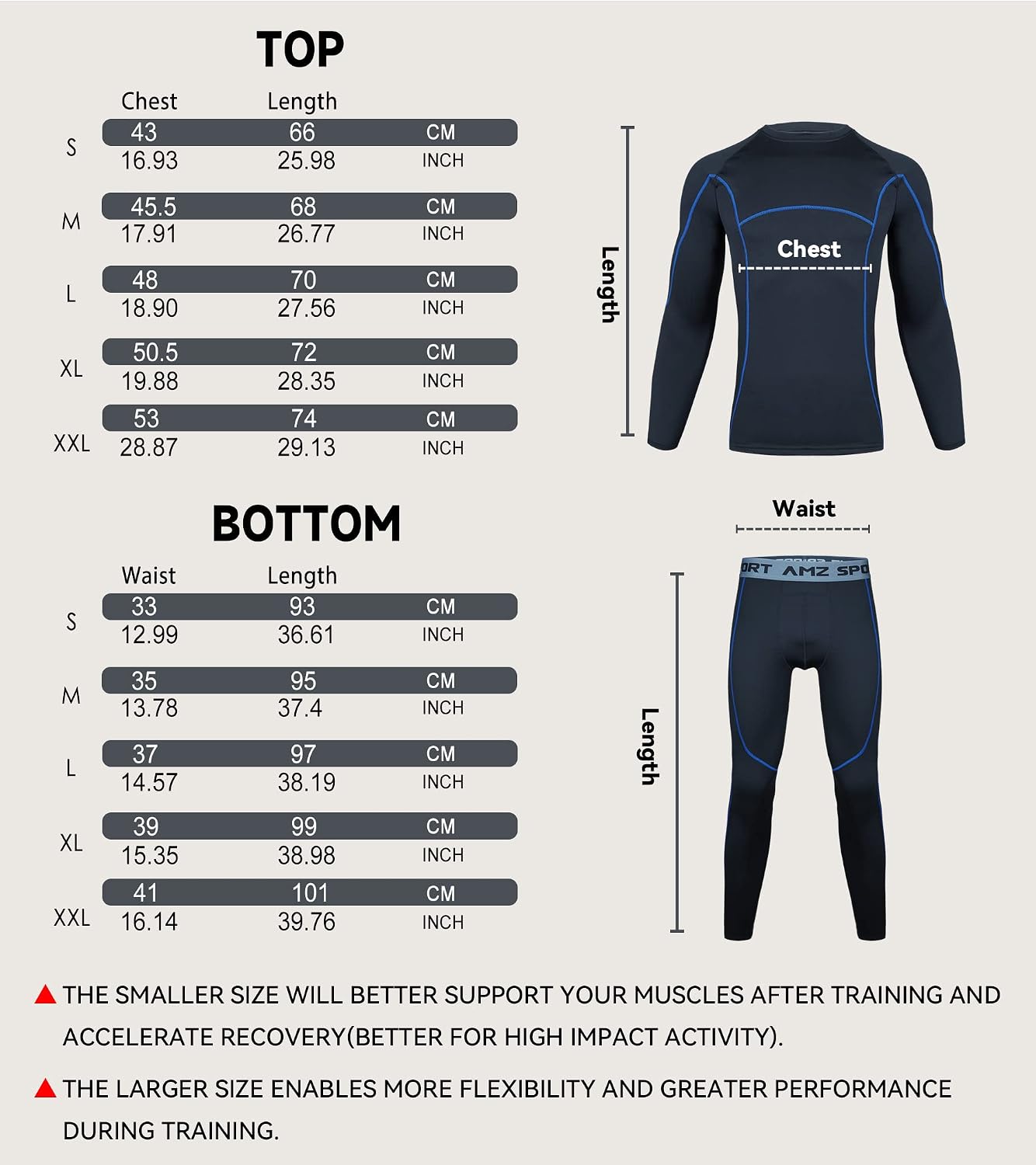 Thumbnail 6 de AMZSPORT Intimo termico uomo set maglia e pantaloni per sport