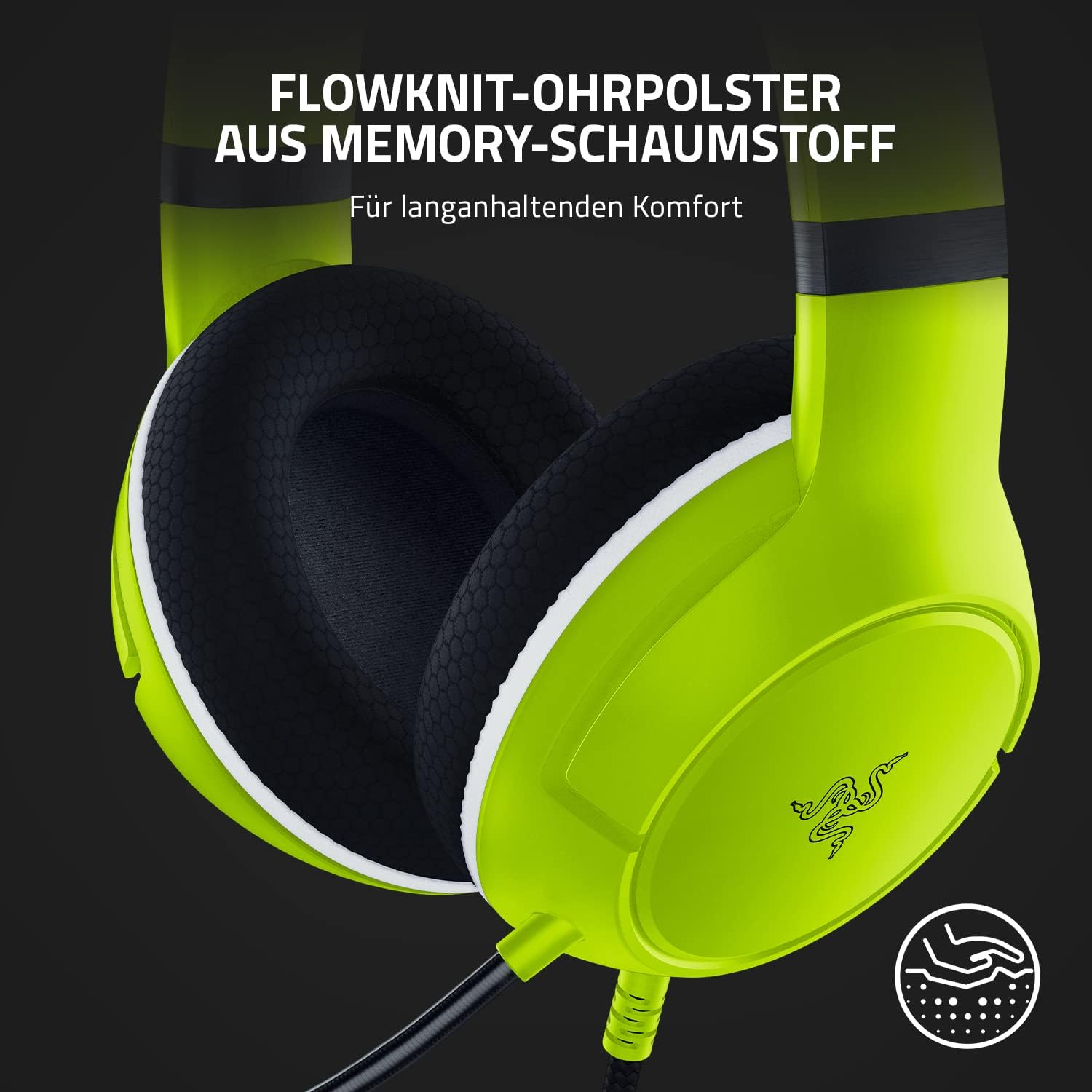 Detalle 2 de Razer Kaira X – Kabelgebundene Gaming-Kopfhörer für Xbox Series X|S (Grün)