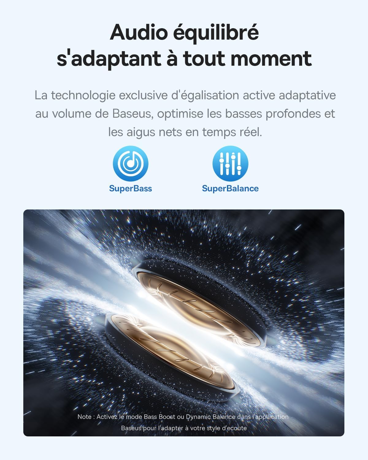 Detalle de Baseus EP10 Pro Écouteurs Bluetooth 55H