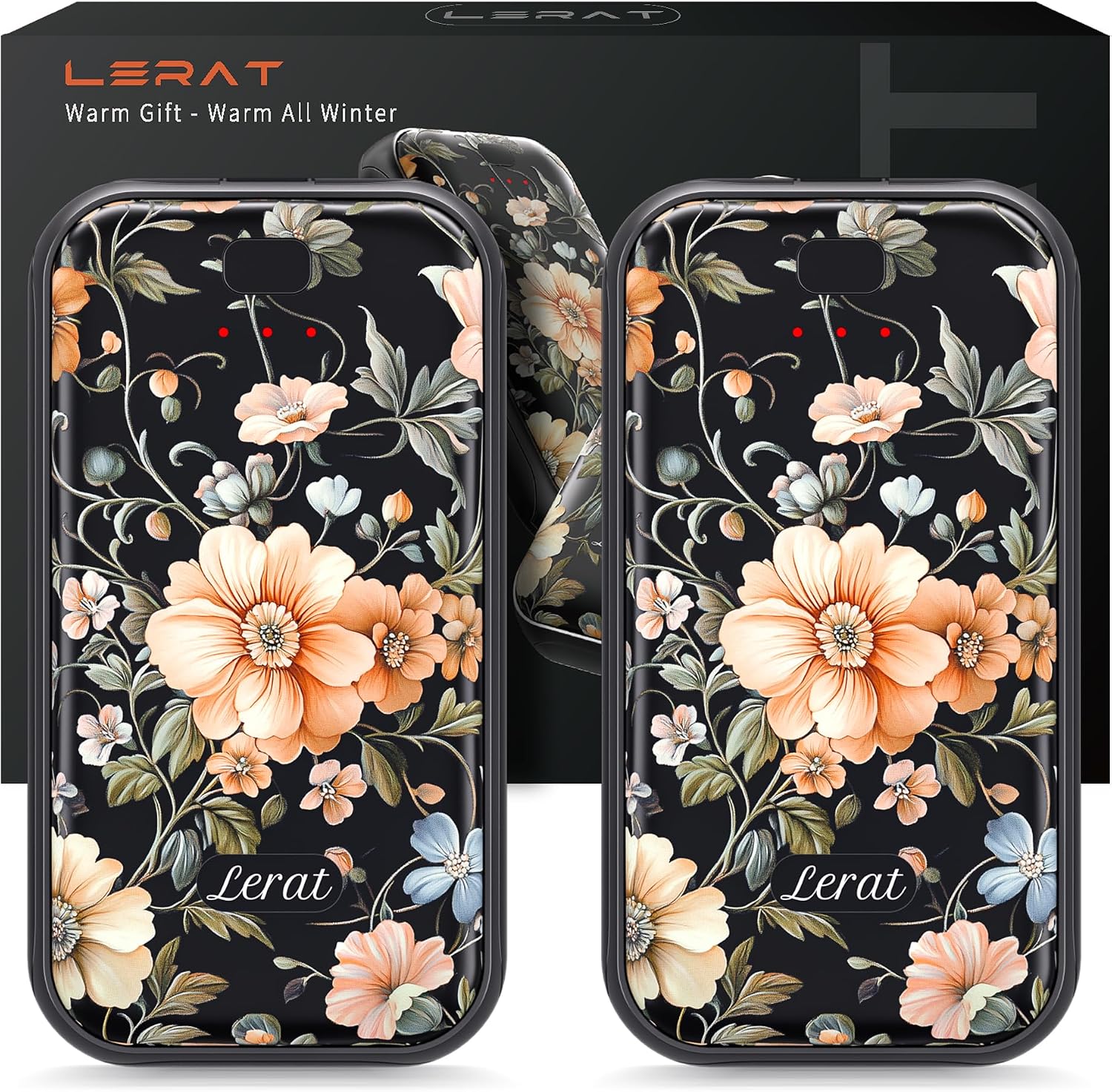 Detalle de LERAT A22 Rechargeable Hand Warmers, 2-Pack with 3 Heat Settings