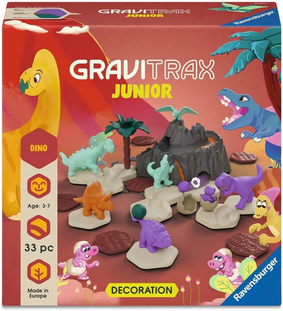 Detalle de Ravensburger GraviTrax Junior 24587 Dino-uitbreiding voor knikkerbanen