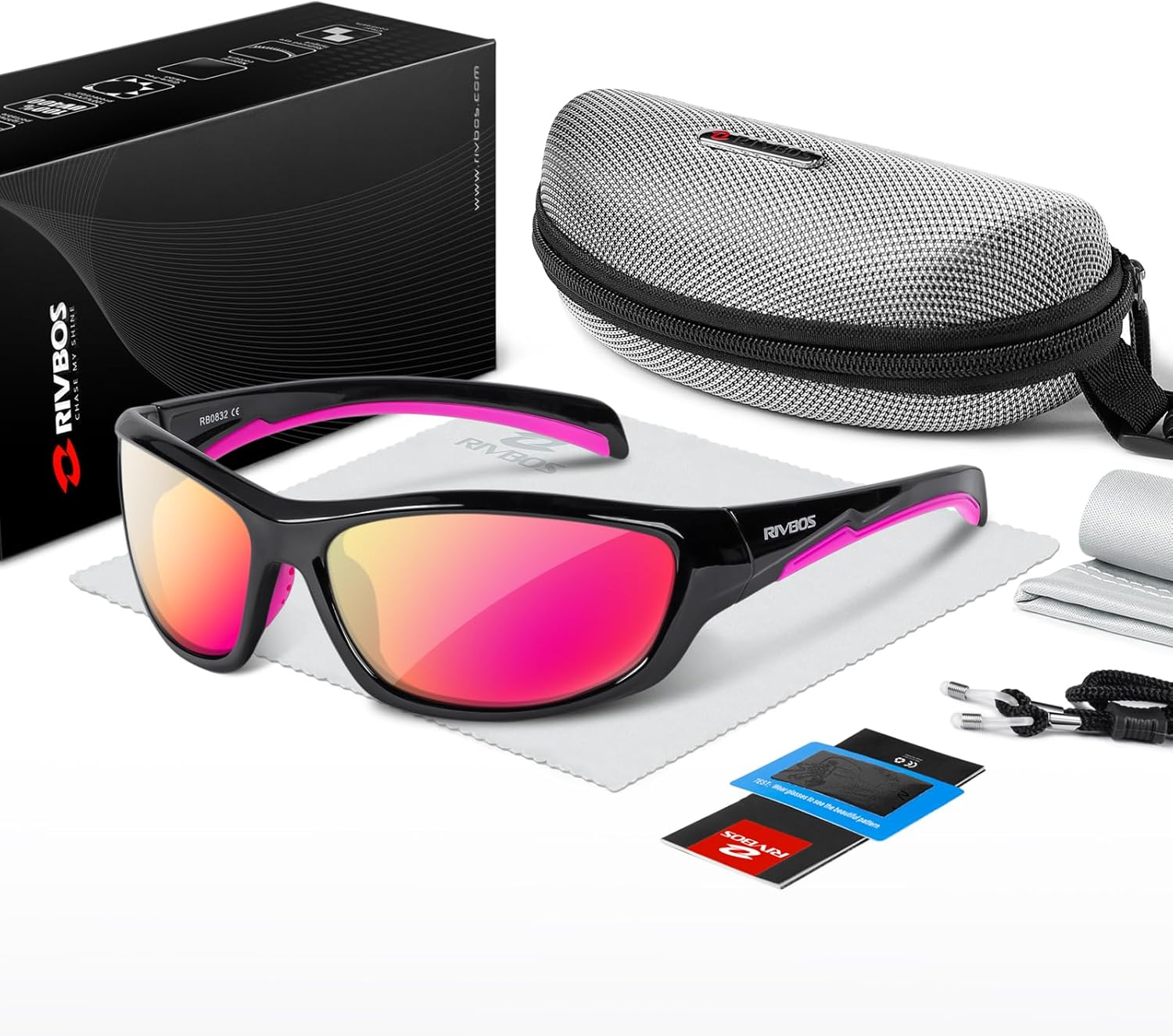 Thumbnail 4 de RIVBOS Polarized Sports Sunglasses with TR90 Unbreakable Frame RB832