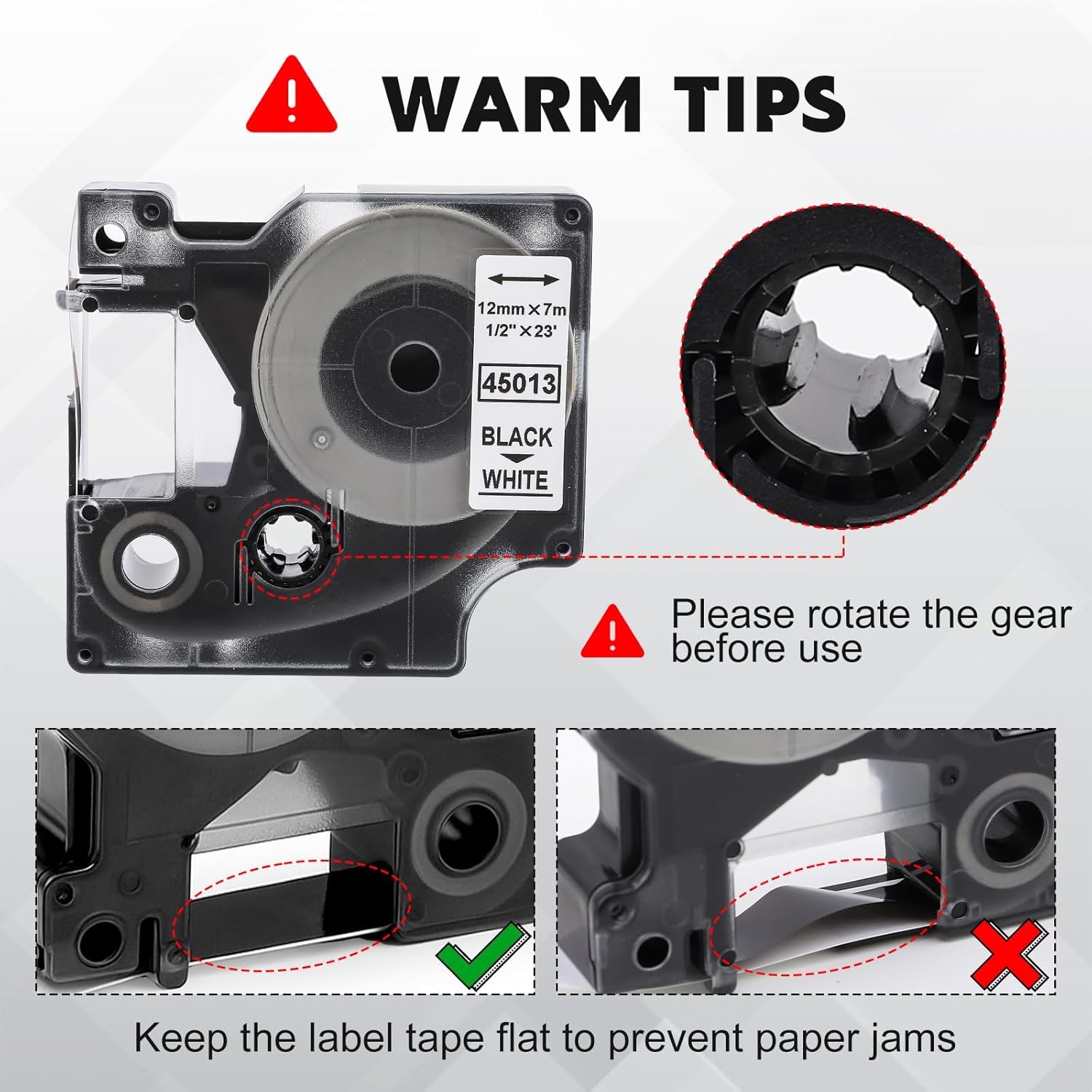 Thumbnail 6 de 5 Stücke Etikettenband 12 mm 📎