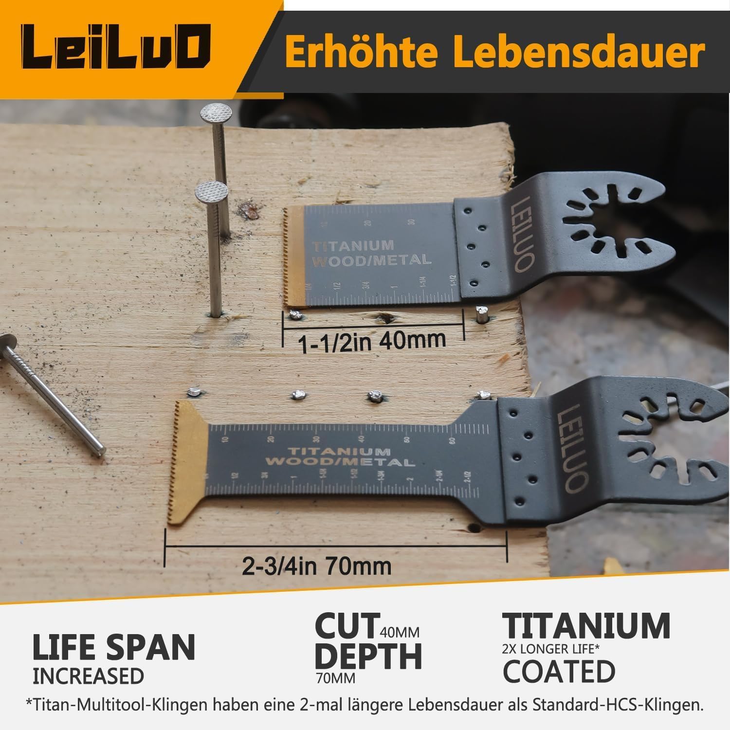 Thumbnail 5 de LEILUO 32-teiliges Multitool Sägeblatt Set
