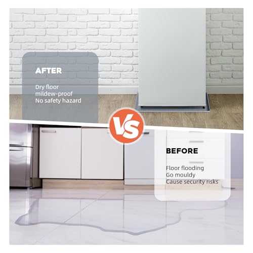 Detalle de Bafeil 60×60cm Silicone Floor Mat: Multifunction Drip Tray and Appliance Protector