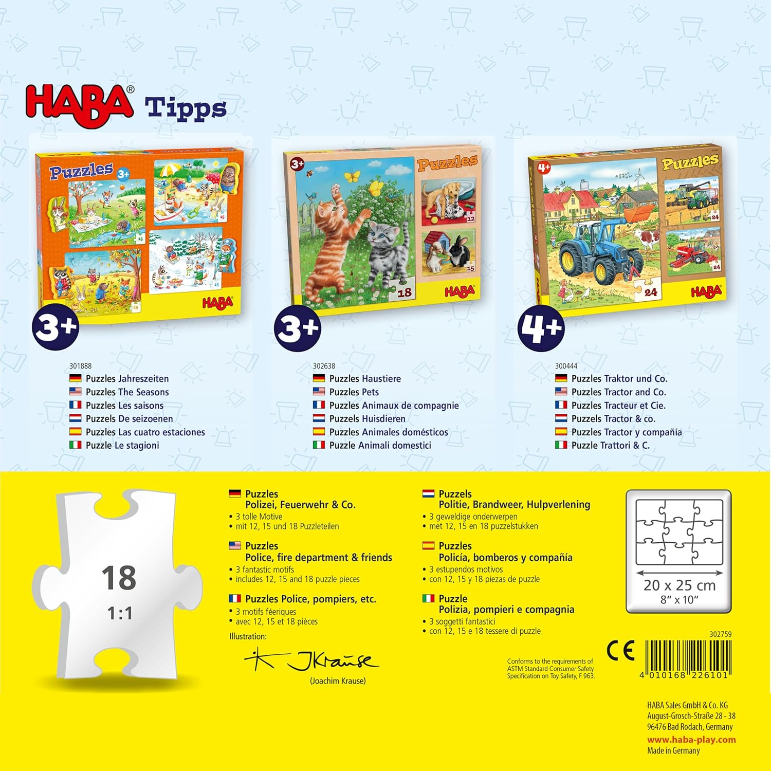 Thumbnail 6 de HABA 302759 Puzzles Policía Bomberos