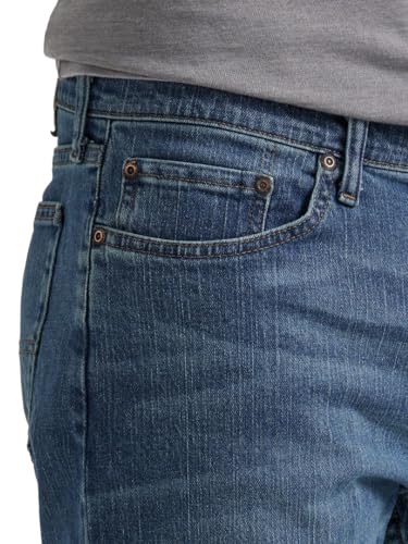 Detalle de Wrangler Authentics Men's Regular Straight Fit Jeans in Blue Ocean