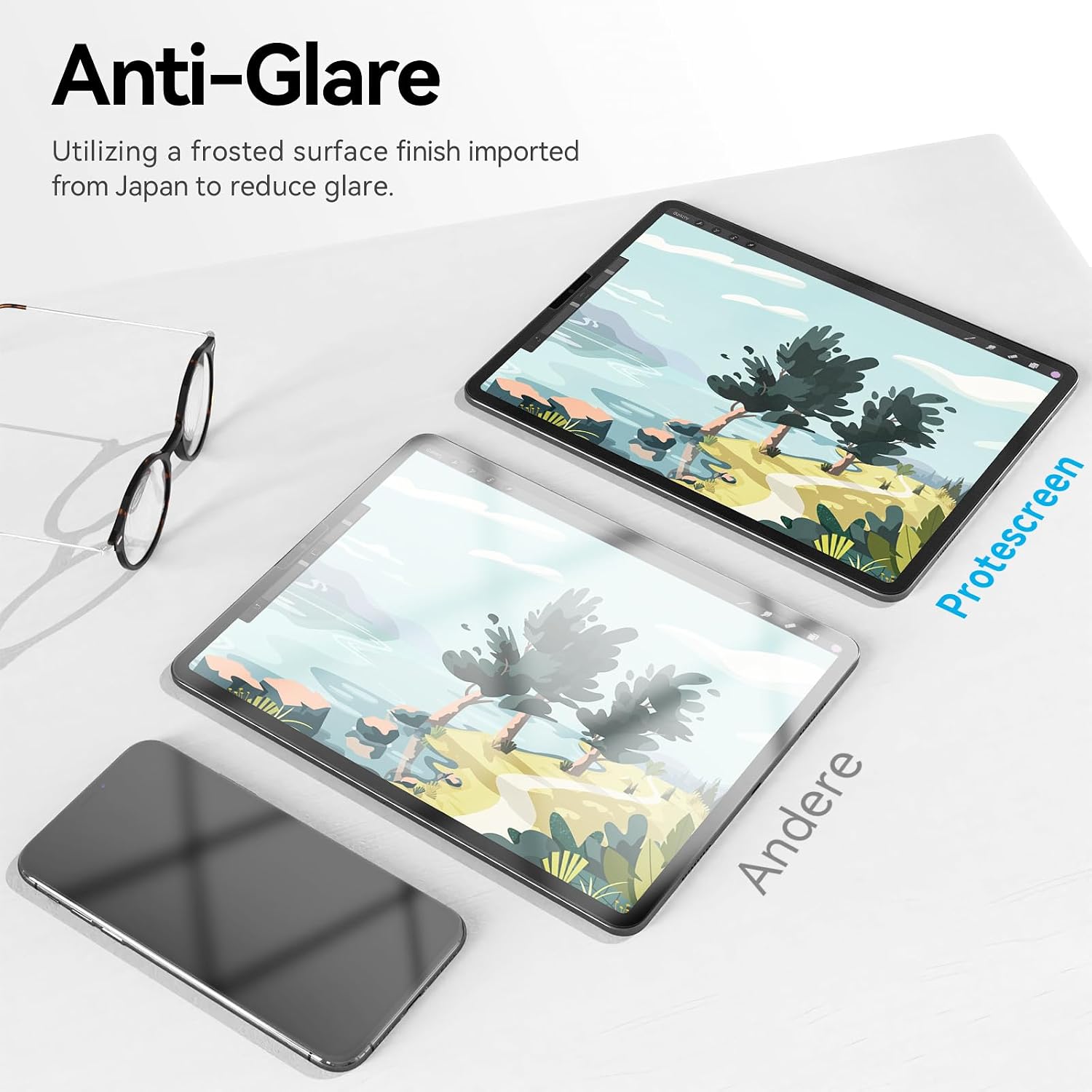 Detalle de Paper-Feel iPad Screen Protector, 3-Pack