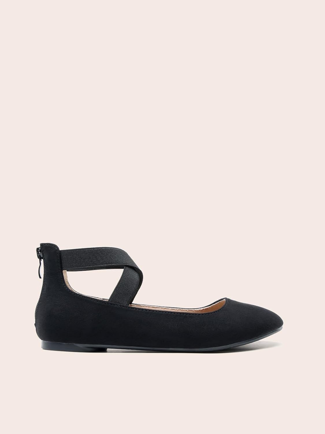 Detalle de DREAM PAIRS Women’s Comfortable Fashion Elastic Ankle Straps Flats