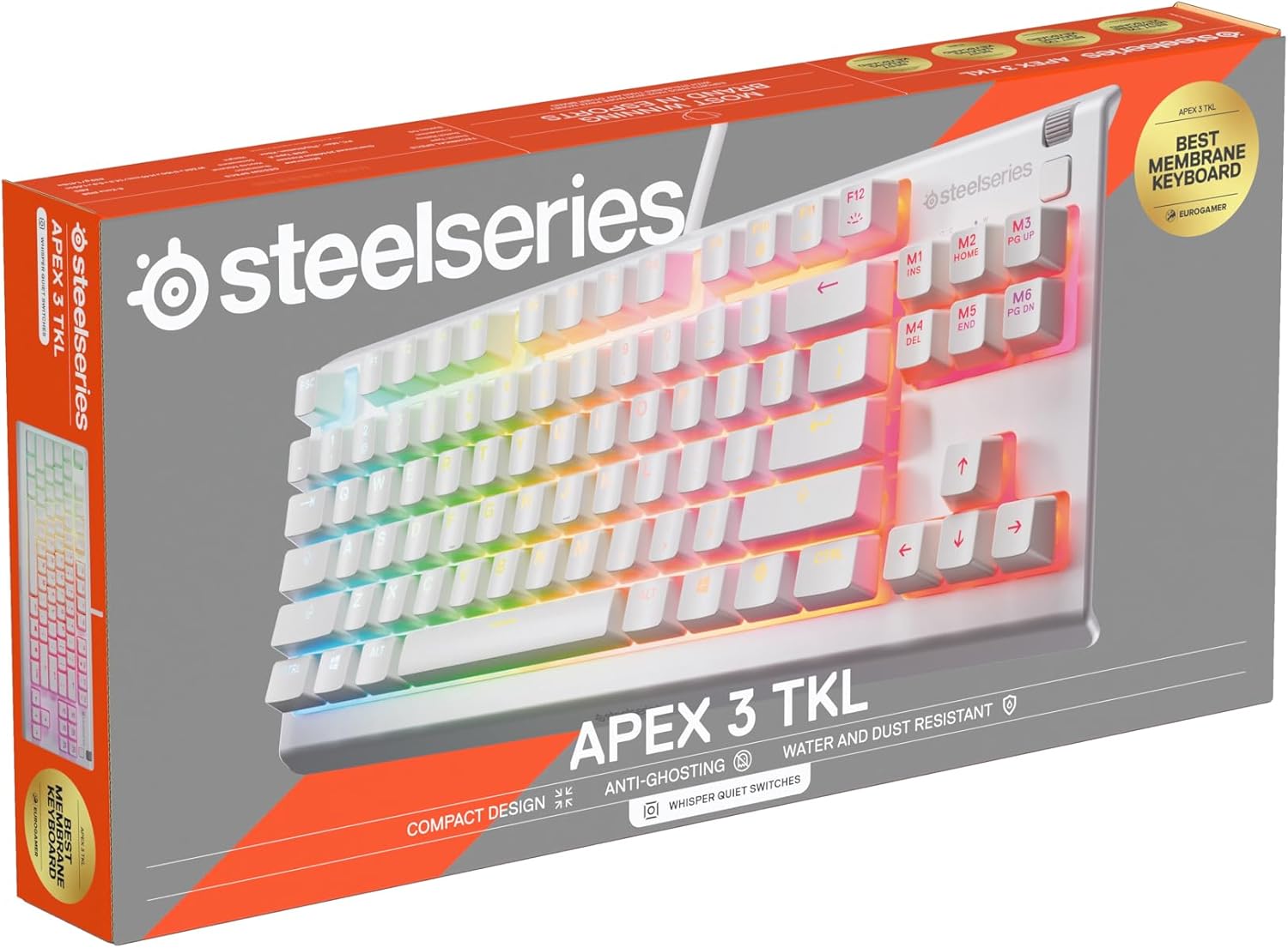 Thumbnail 8 de SteelSeries Apex 3 TKL - Teclado Gaming Blanco con RGB 🌈