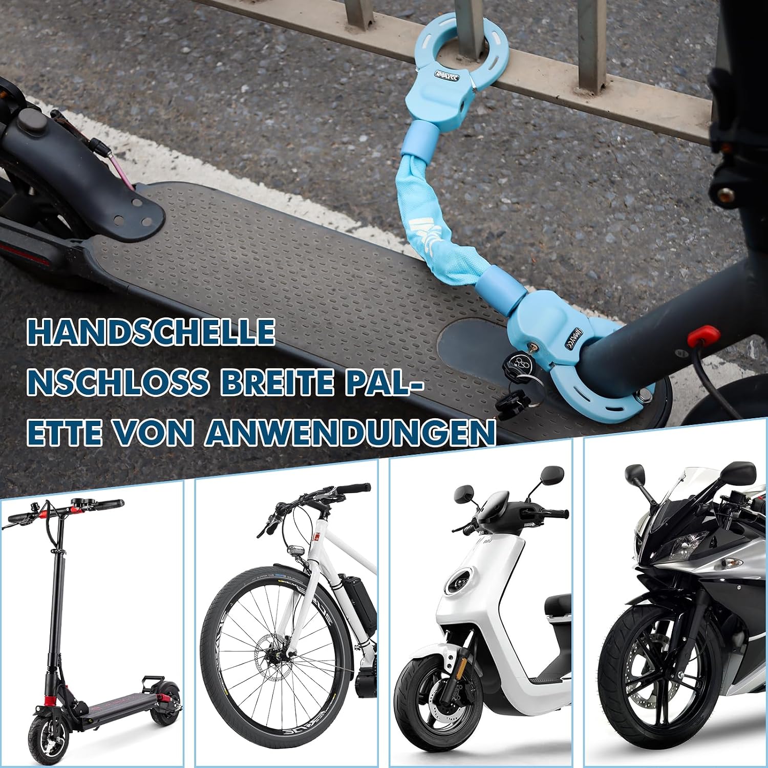 Thumbnail 6 de IMAYCC E-Scooter Schloss aus Stahl