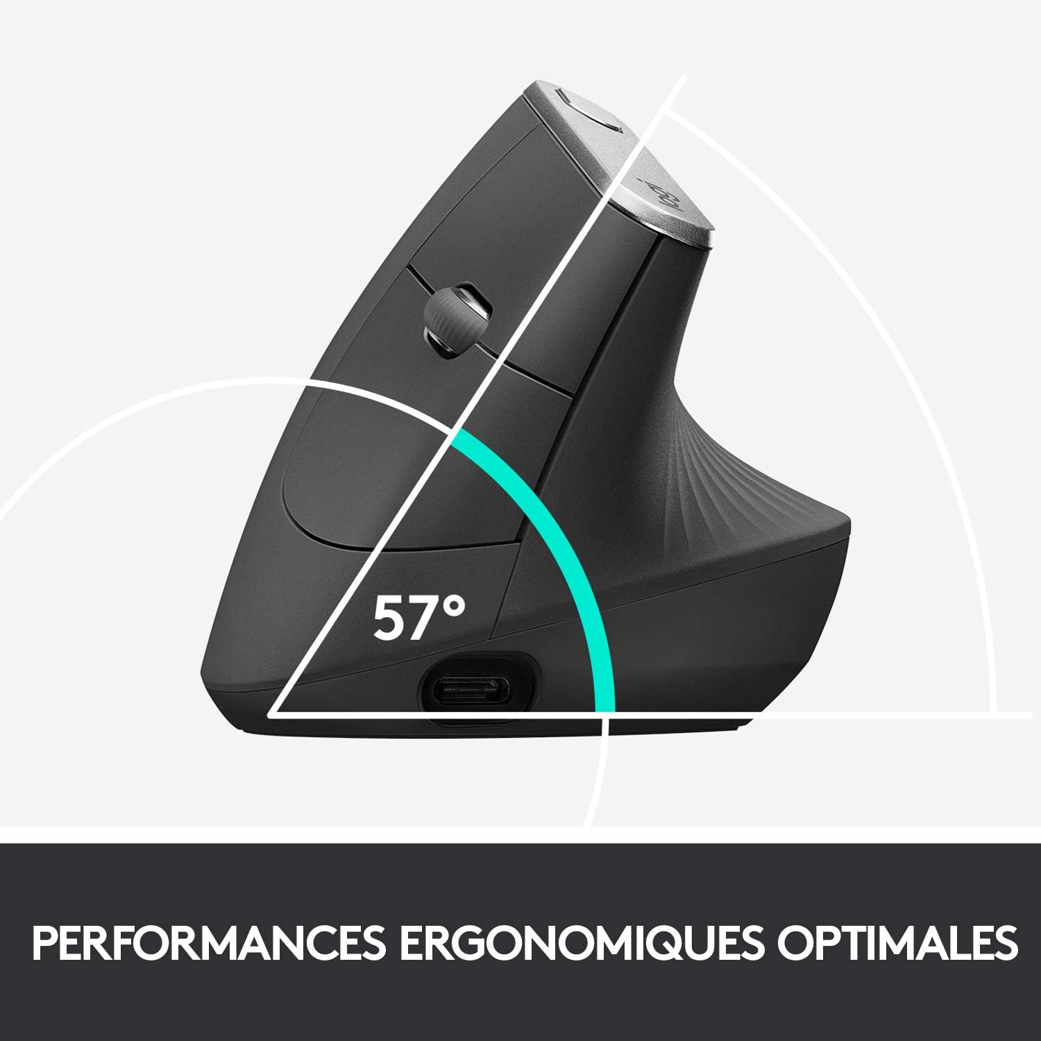 Thumbnail 2 de Logitech MX Vertical Souris Ergonomique Sans Fil – Multi-Dispositifs