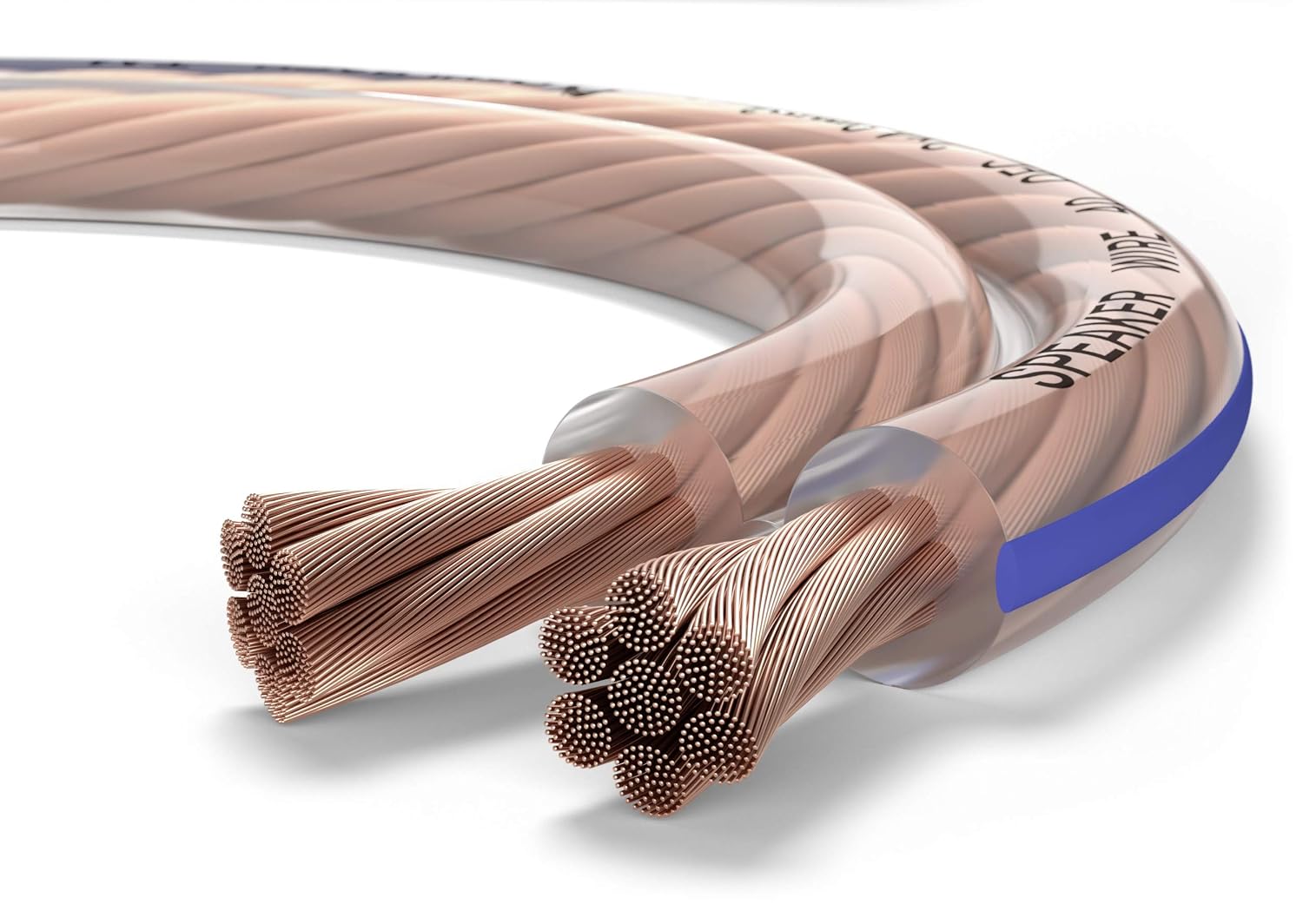 Detalle 1 de Oehlbach Speaker Wire SP-40 – biały kabel głośnikowy OFC 2 x 4,0 mm², 30 m