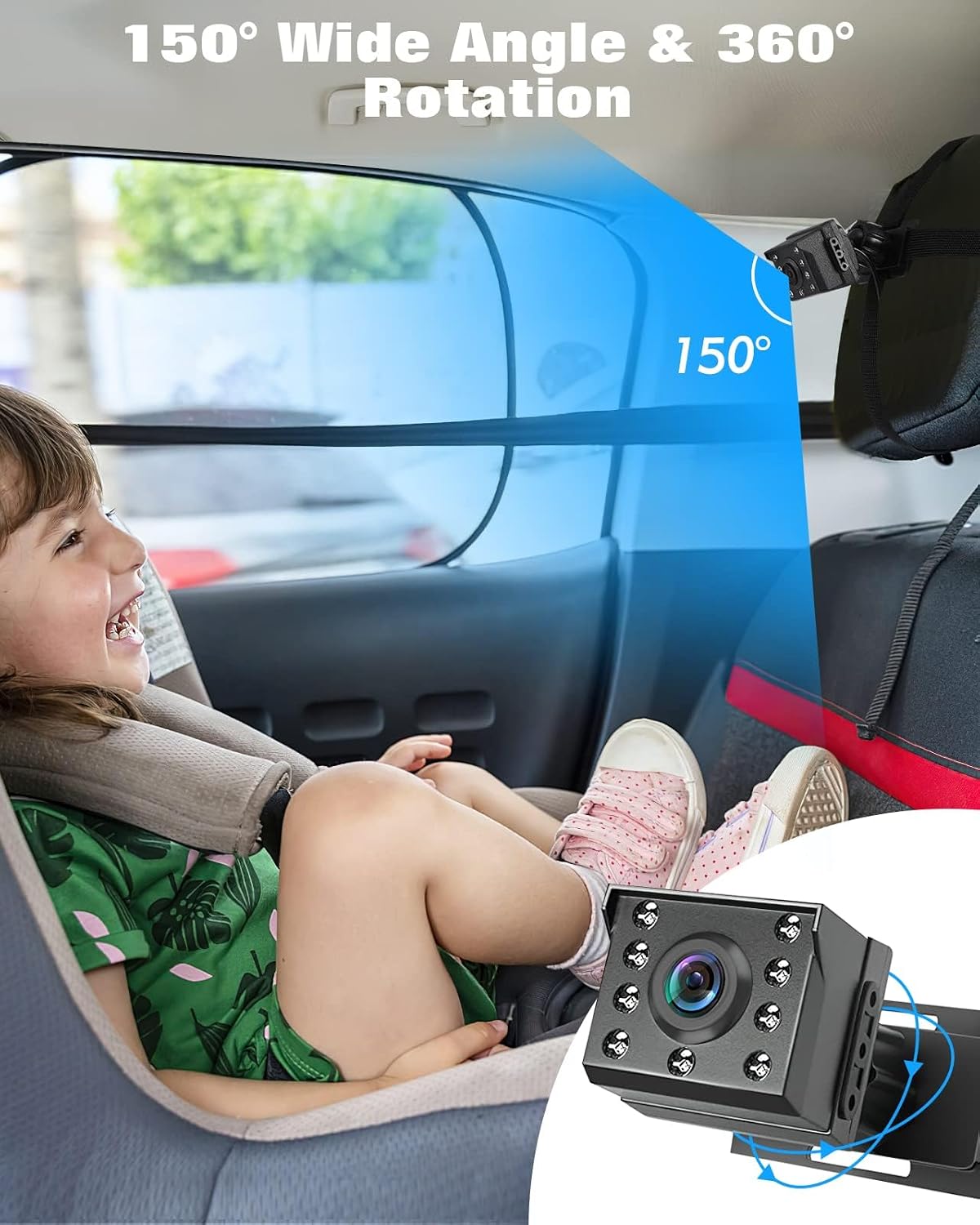 Thumbnail 3 de Zacro Baby Auto Spiegel 1080P Rücksitzkamera