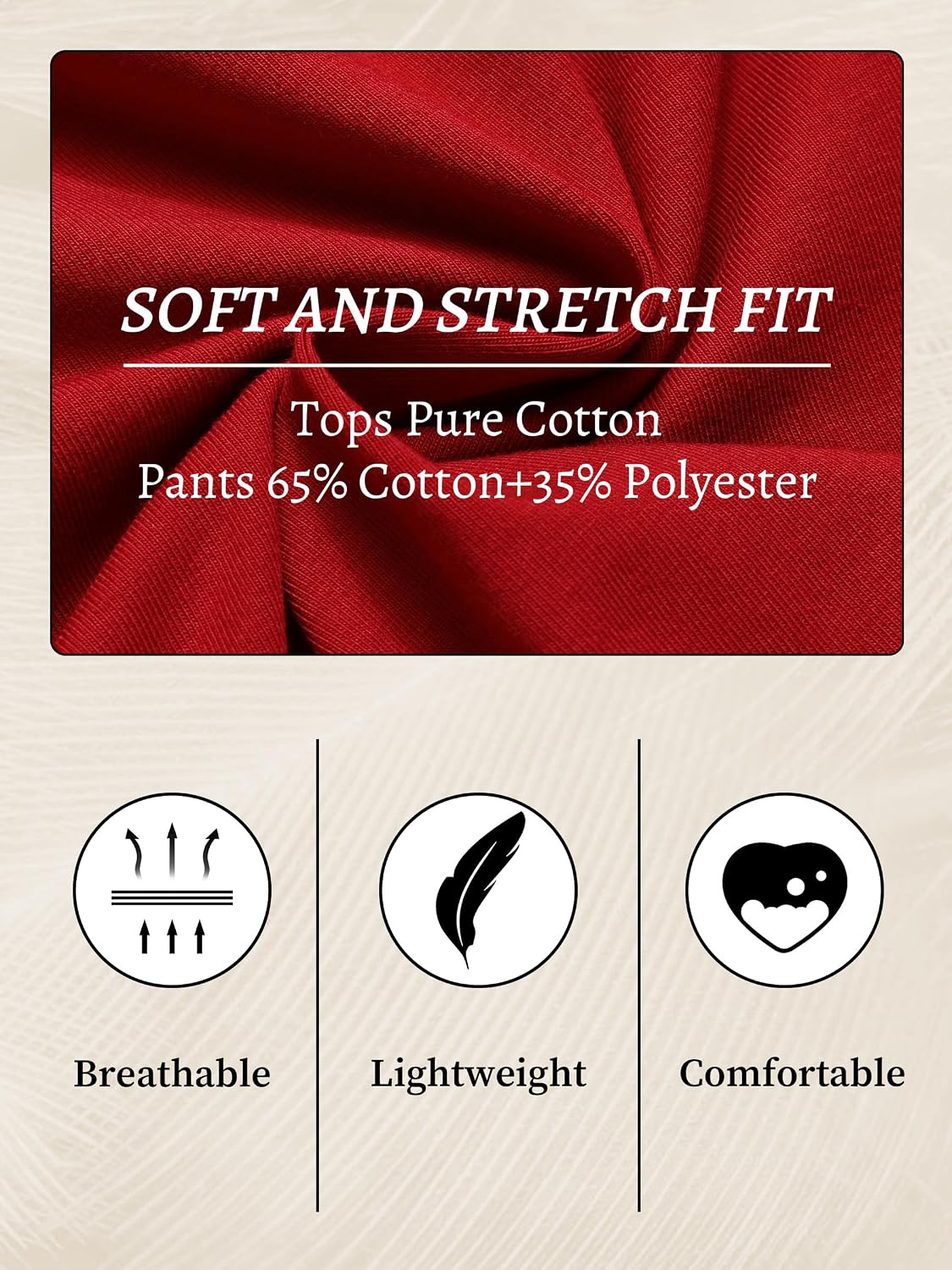 Detalle 1 de Reliwel Pyjama coton femme 2 pièces