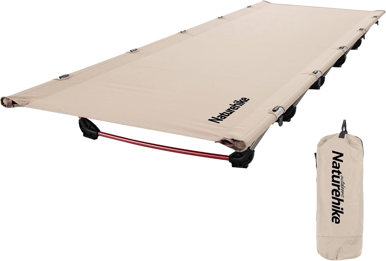 Detalle de Naturehike 6977465866622 – składane łóżko kempingowe 190 × 65 cm, do 150 kg