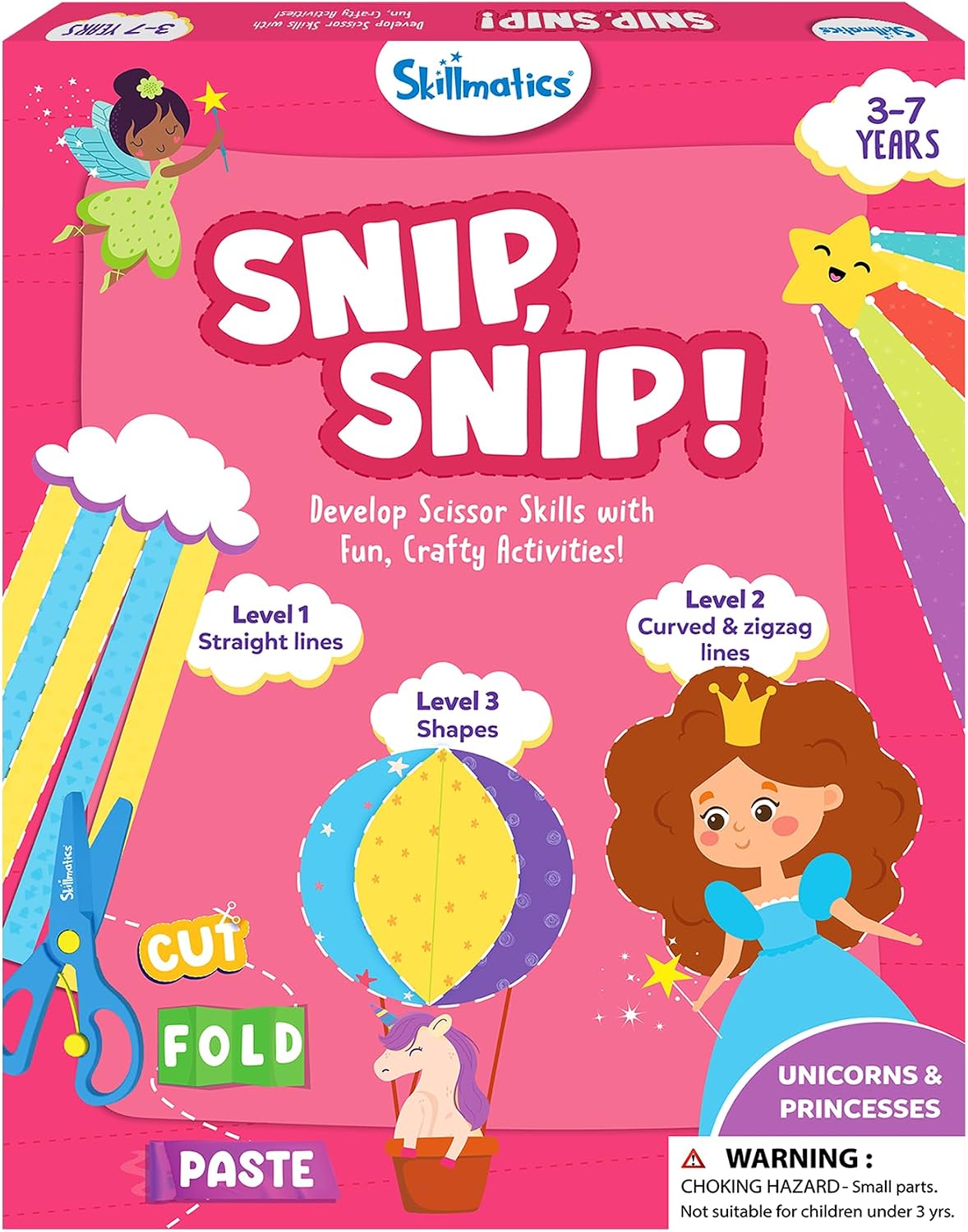 Detalle de Skillmatics Snip Snip Unicorn scissors 2 pack