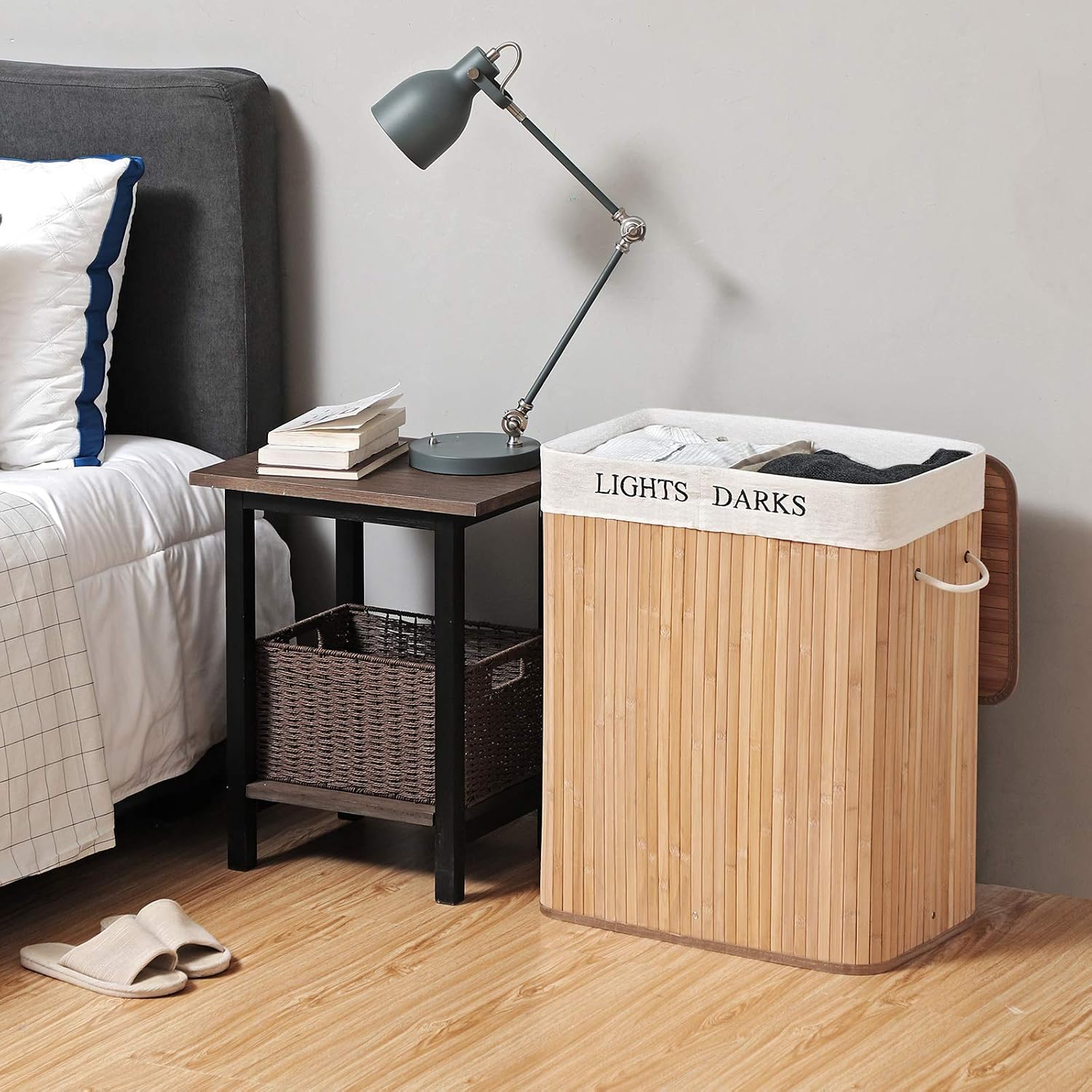 Detalle 2 de SONGMICS LCB64Y cesta ropa 100 L