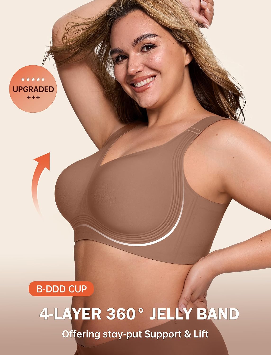 Detalle 2 de LetsJoli Wireless Bra 5XL