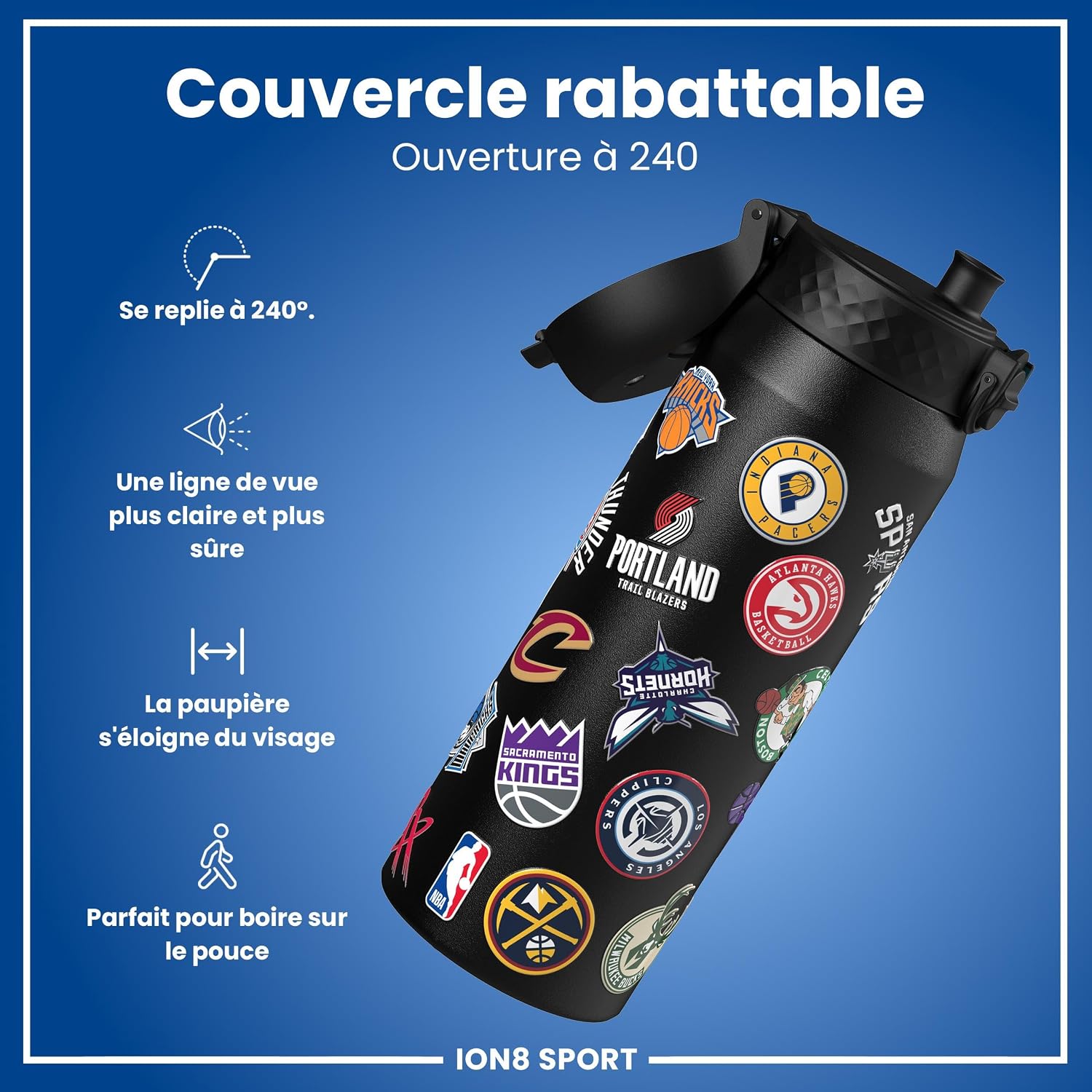 Detalle 2 de Ion8 Gourde thermique 750 ml NBA đ„€