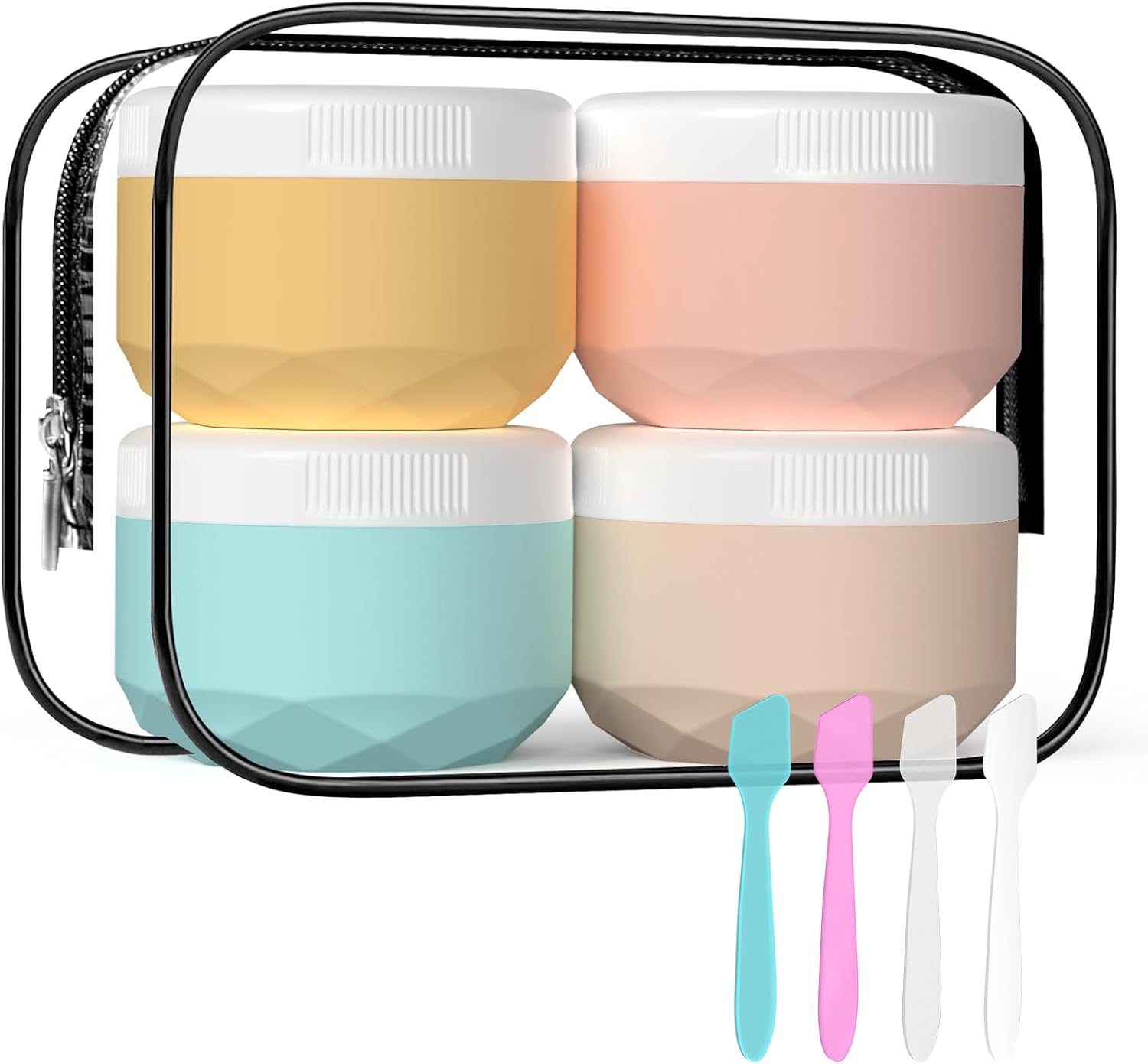 Thumbnail 6 de WLEAD 4er-Set Tiegel 50 ml aus Silikon – TSA-zugelassen, auslaufsicher, BPA-frei
