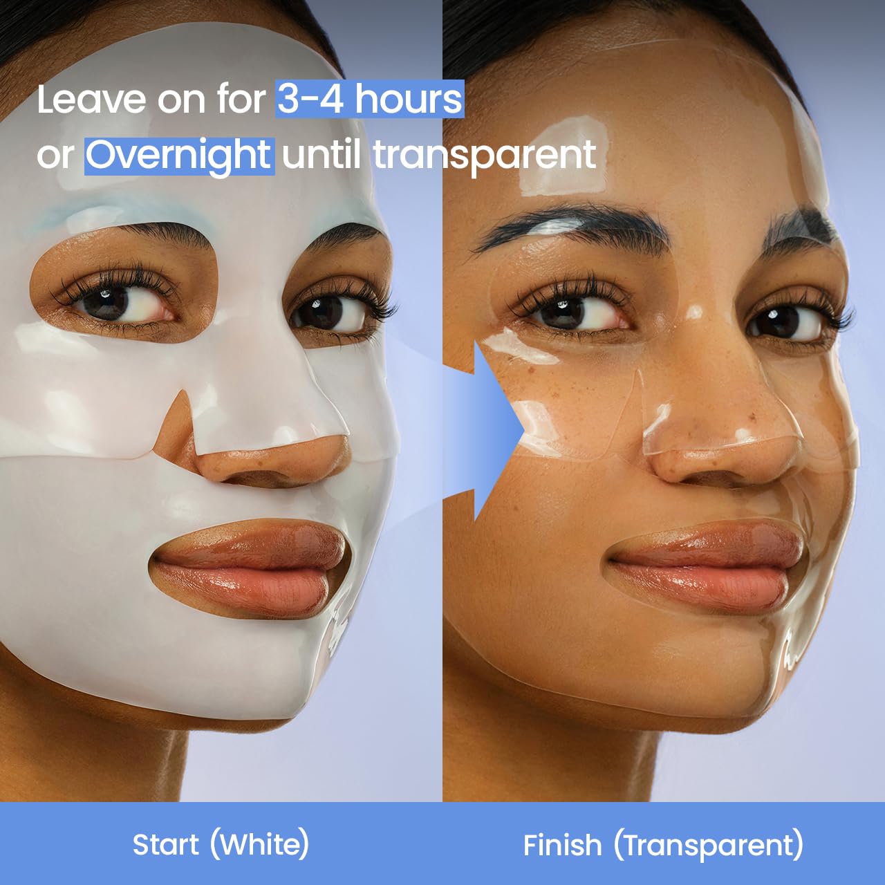 Detalle de BIODANCE Hydro Cera-nol Real Deep Maske – Overnight Hydrogel Maske, beruhigend und feuchtigkeitsspendend (34 g × 4 St.)