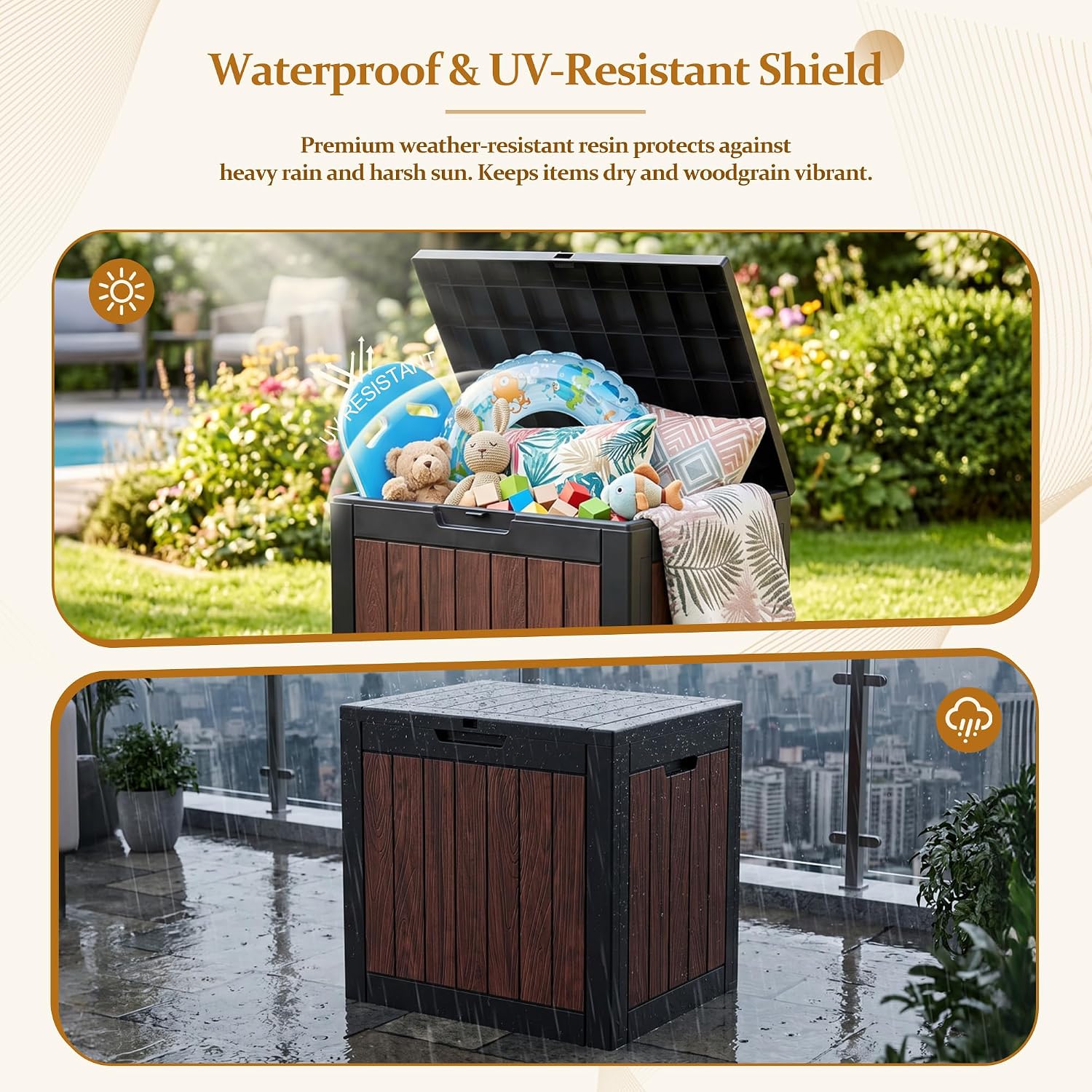 Detalle de EFU Outdoor Storage Box, 55 Gallon