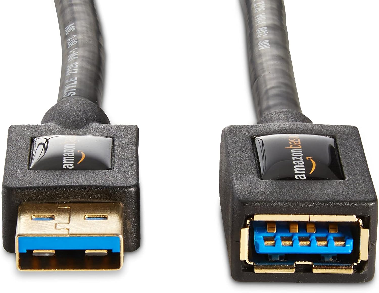 Thumbnail 1 de Amazon Basics 2-Pack USB-A 3.0 Extension Cables (1.8 m)