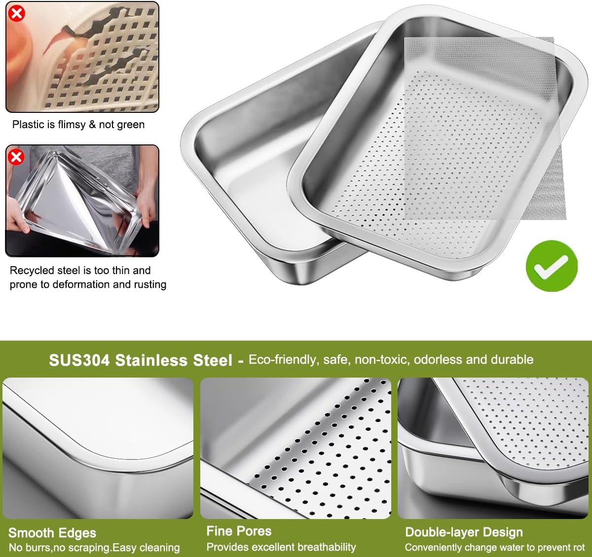 Thumbnail 2 de FANHAO 2-Pack Sprouting Tray Kit