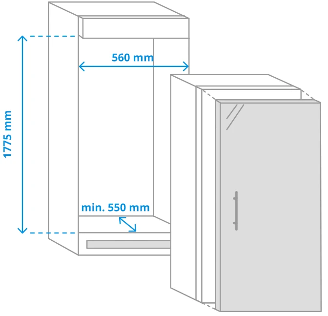 Thumbnail 1 de Bosch GIN81VEE0 212 L Gefrierer