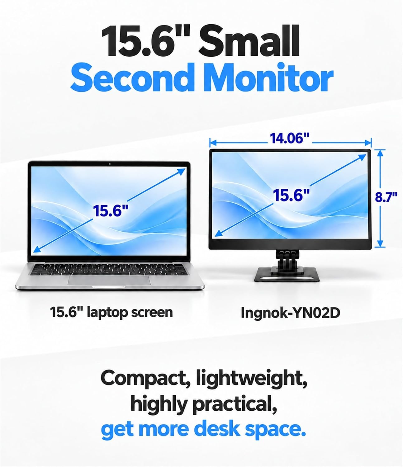 Thumbnail 6 de Ingnok Portable Monitor 15.6 Inch Ultra Slim