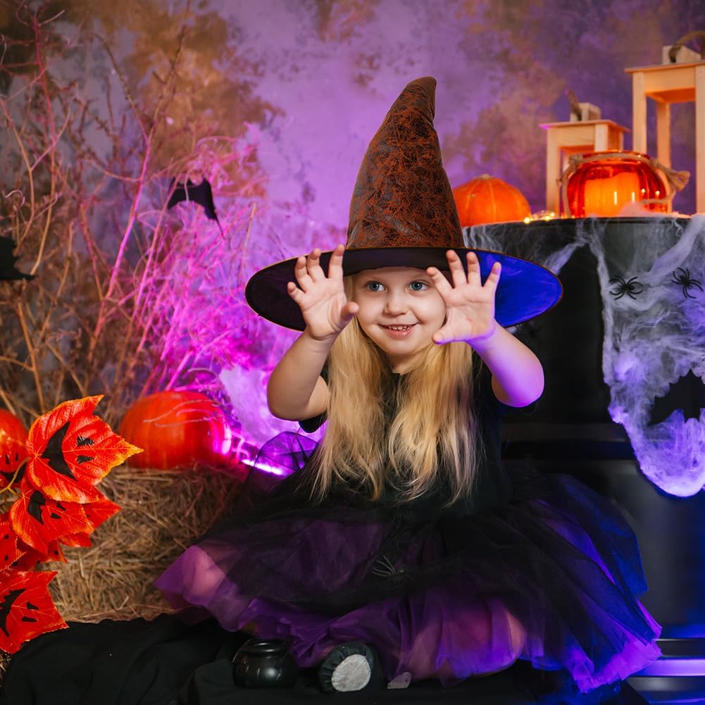 Thumbnail 1 de Aomig Hexenhut – brauner Zaubererhut als Kostümzubehör für Halloween, Cosplay & Party