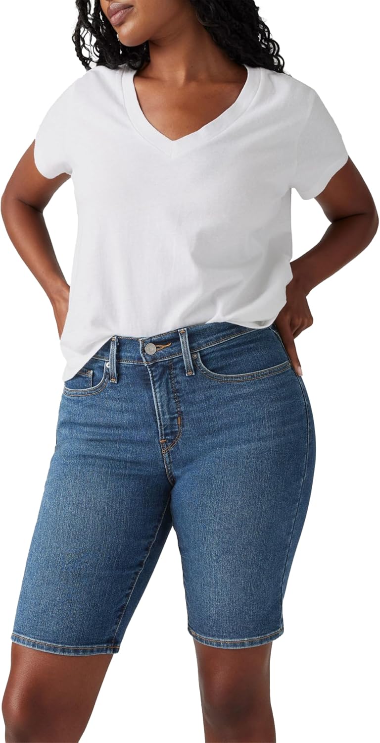 Thumbnail 6 de Levi's Women's Plus-Size Shaping Bermuda Shorts – Denim mit Shape-Effekt